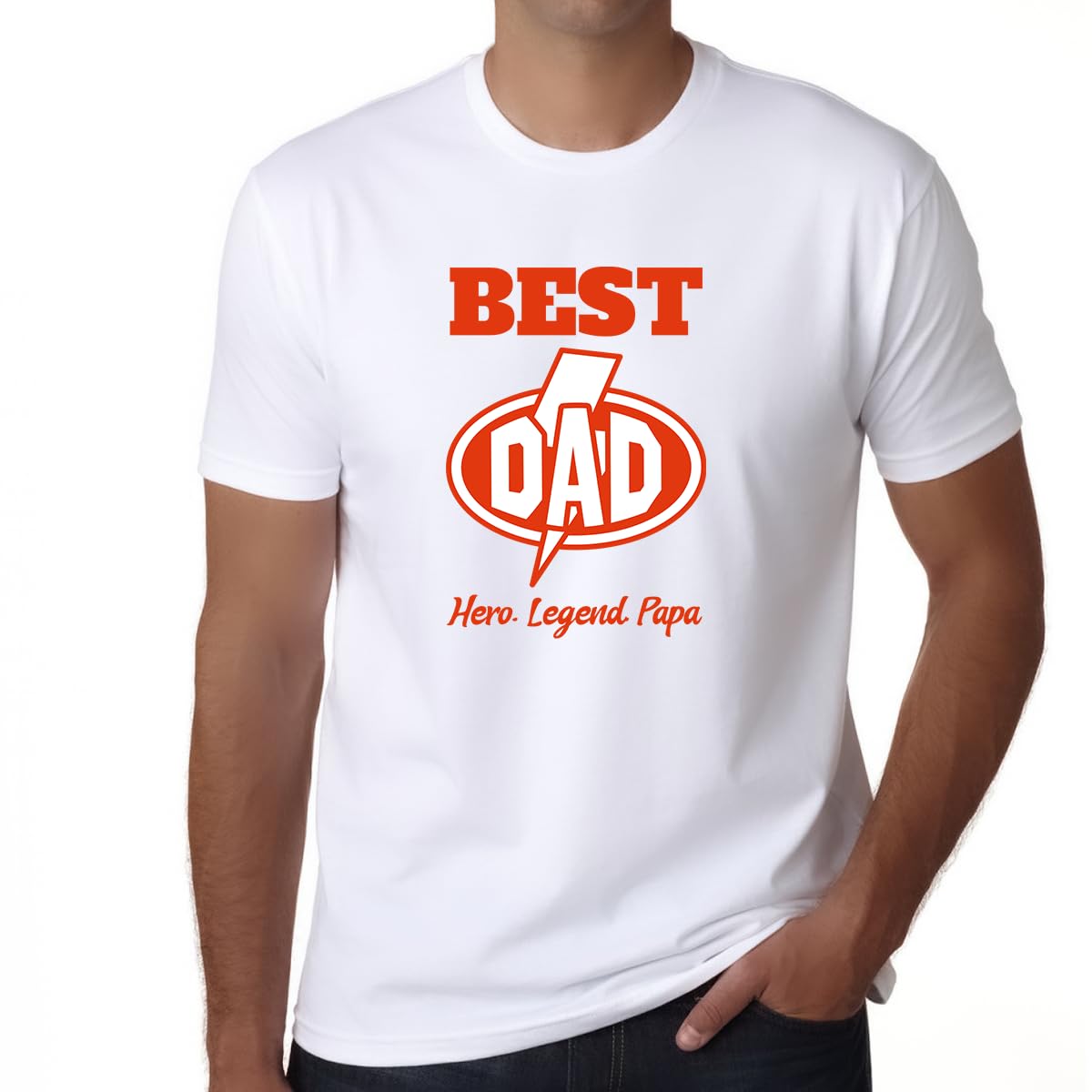Best Dad Shirt for Men - Funny Super Dad T-Shirt for Father's Day Gift - Perfect for Girl Dads, Papa & Daddy - Ideal for Father's Day Celebrations, Family Events & Casual Wear