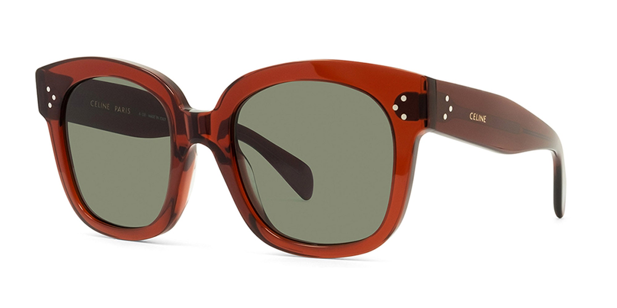 CELINE Bold 3 Dots CL4002UN Sunglasses - UV Protection Polarized Lenses for Women - Perfect for Driving, Beach & Outdoor Activities