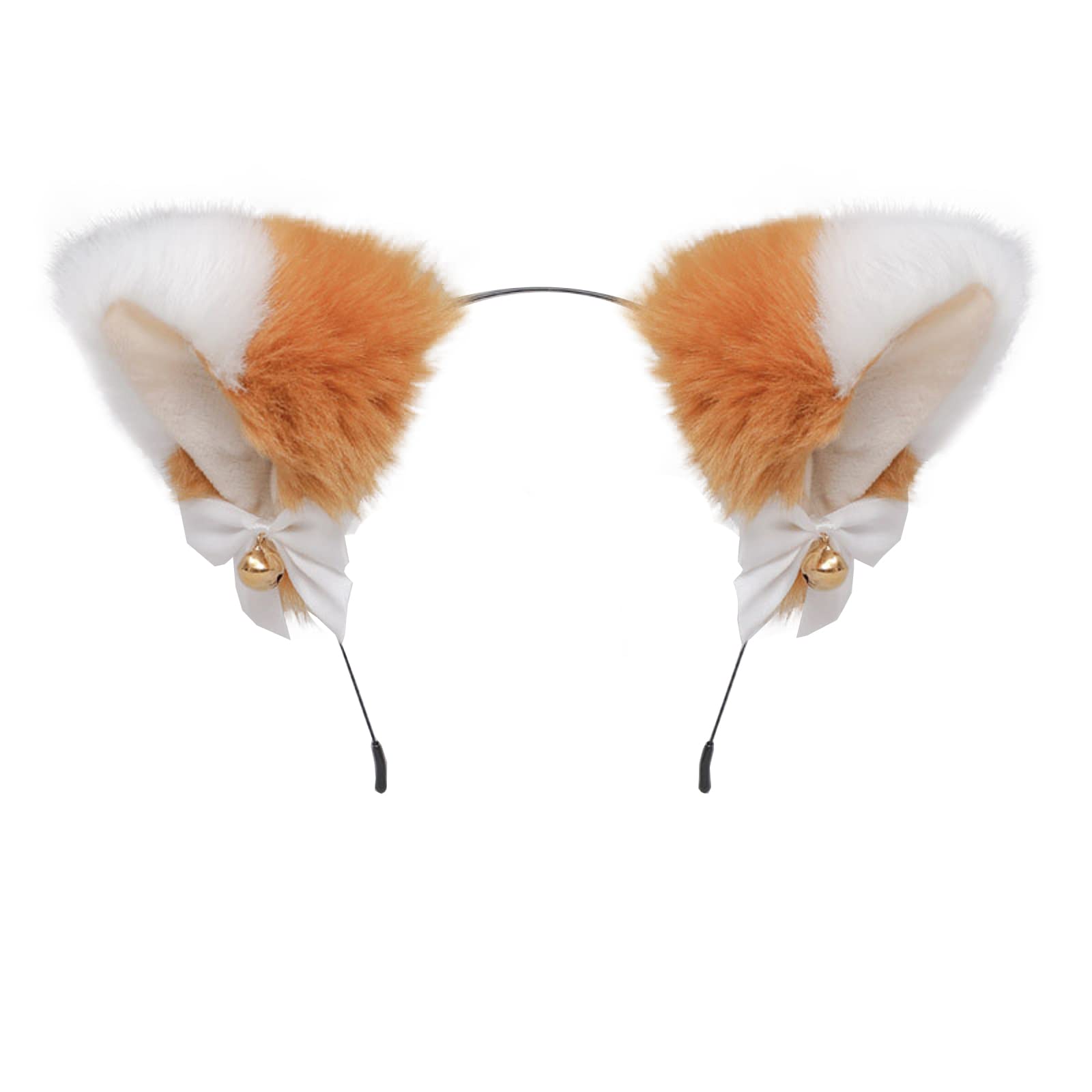 Fxaelian Animal Fox Cat Dog Ears Headband - Cute Furry Cosplay Costume Accessories for Halloween, Parties, Anime Conventions & TikTok Videos