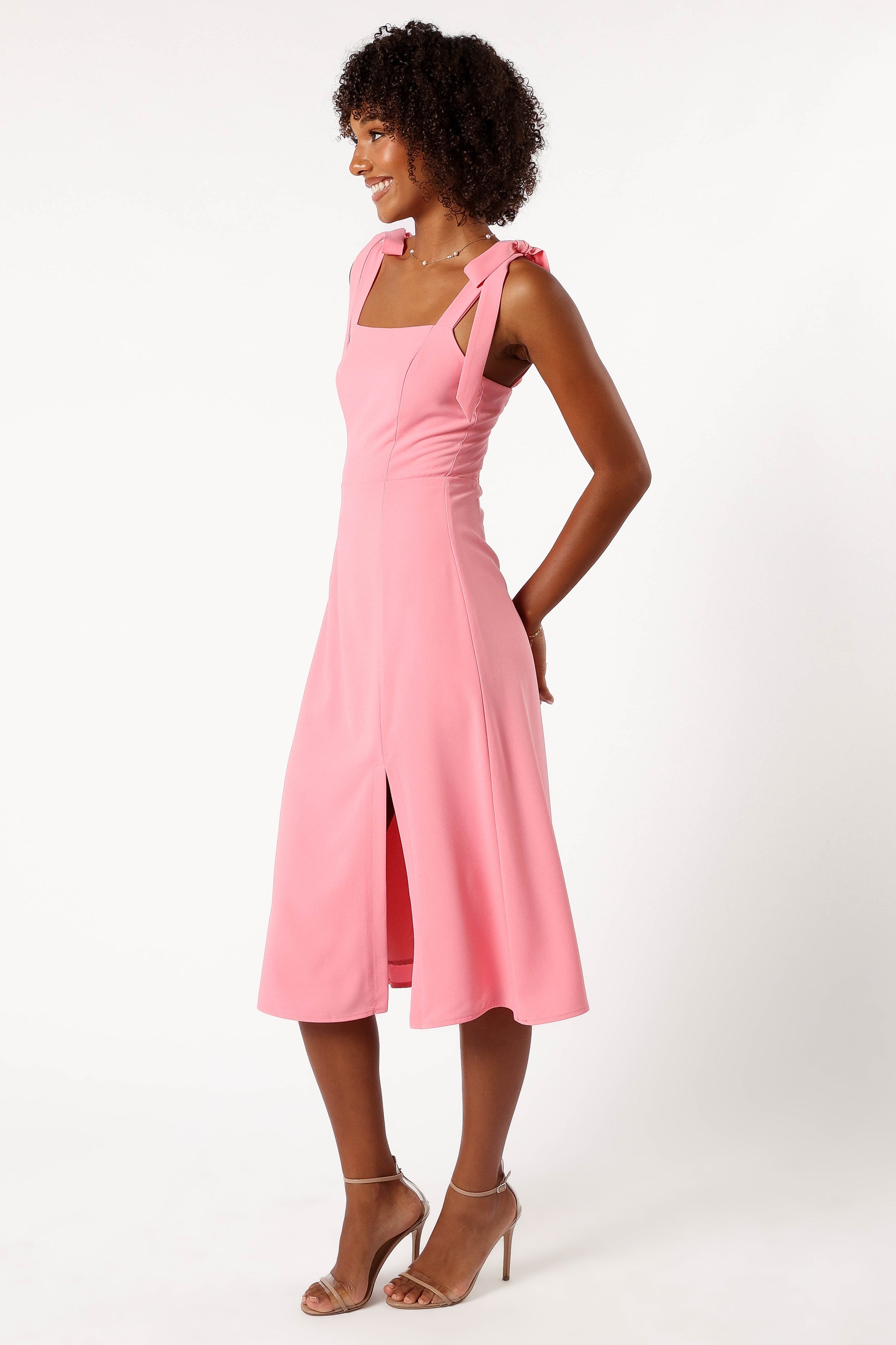 Laurel Dress for Women - Elegant Pink Floral Summer Dress | Perfect for Weddings, Parties & Casual Outings