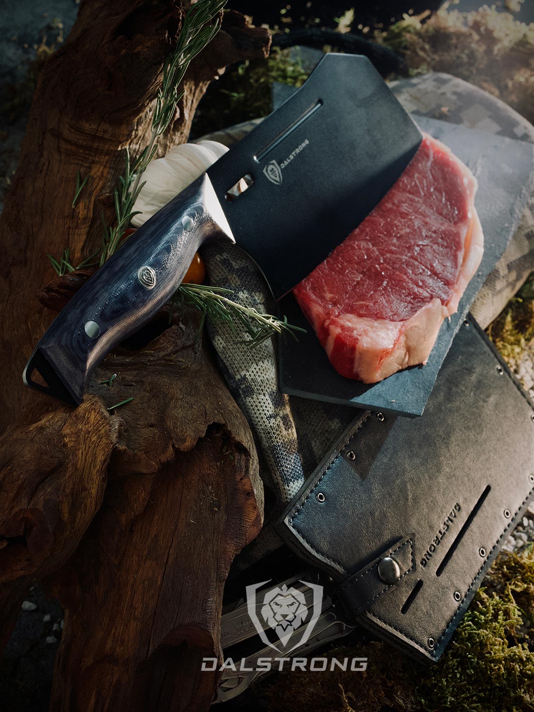 Delta Wolf Series 7-Inch Cleaver Knife by Dalstrong - Premium Kitchen Knife for Meat, Vegetables & Heavy-Duty Chopping - Perfect for Chefs & Home Cooks