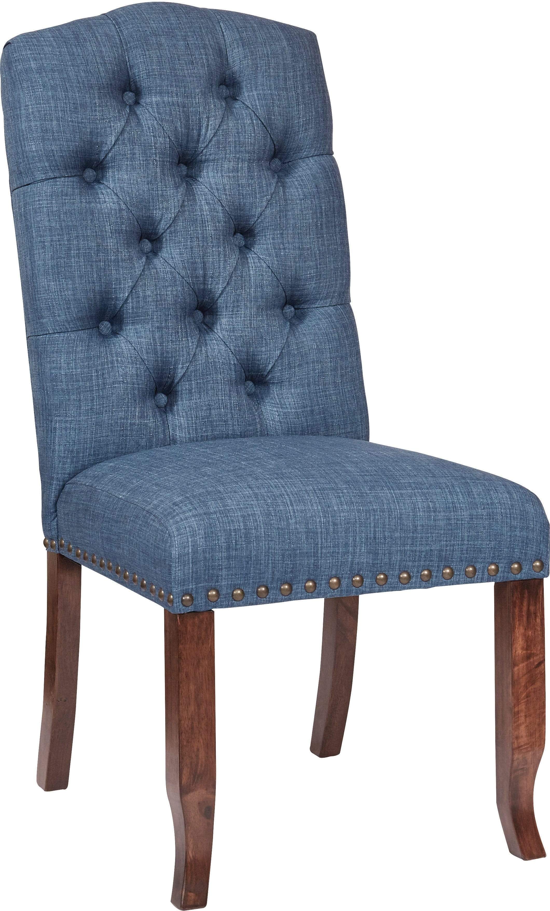 Office Star Ave Six Jessica Tufted Dining Chair - Modern Upholstered Side Chair for Kitchen, Dining Room & Office - Comfortable & Stylish Seating Solution