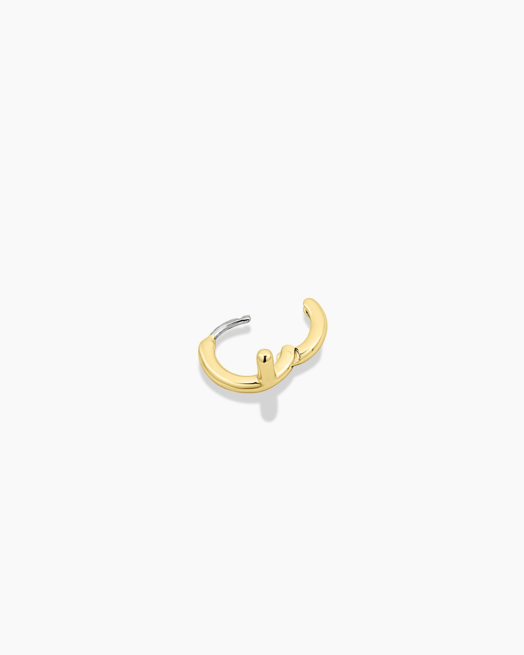 Alphabet Single Huggie Earrings - Gold Plated Initial Letter Studs for Women - Perfect for Everyday Wear, Gifts & Special Occasions