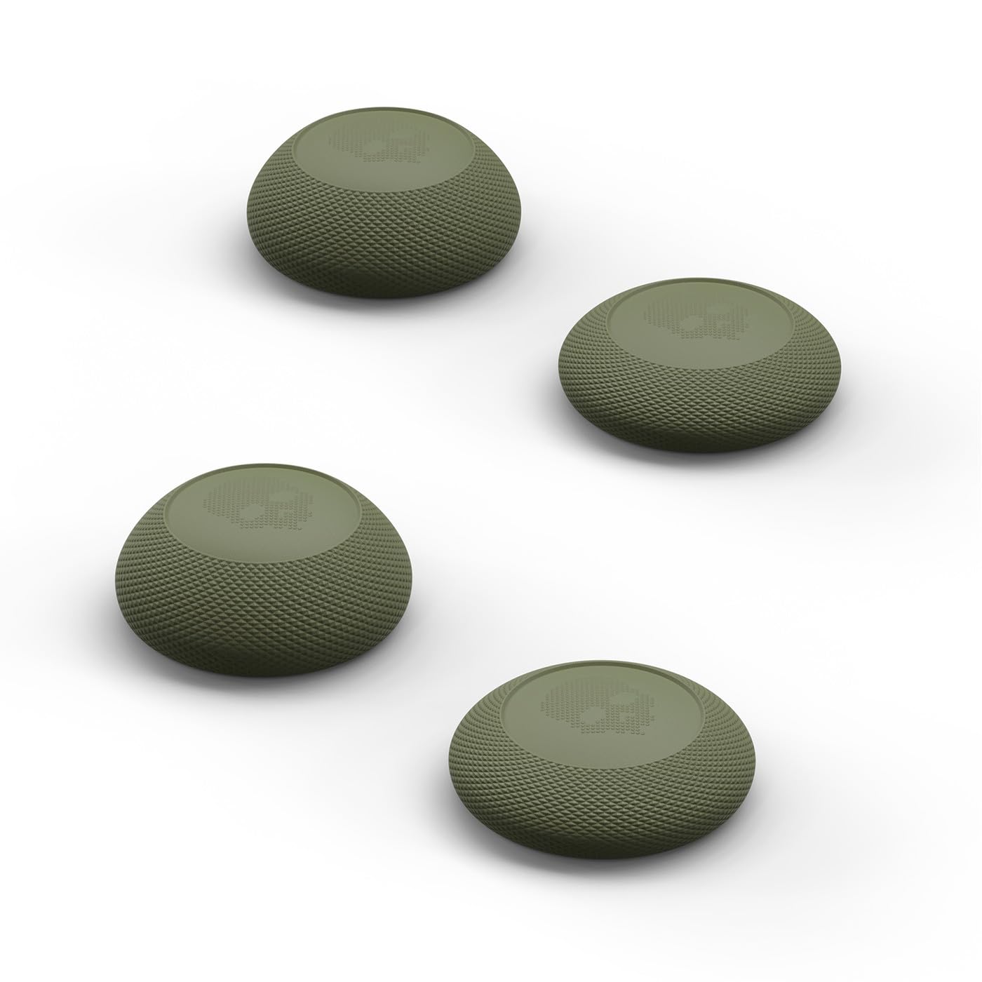 Skull & Co. Convex Thumb Grips Set for Xbox Series X/S & Xbox One Controller - OD Green, 2 Pairs (4pcs) - Enhanced Grip & Precision for Gaming, FPS, and Competitive Play