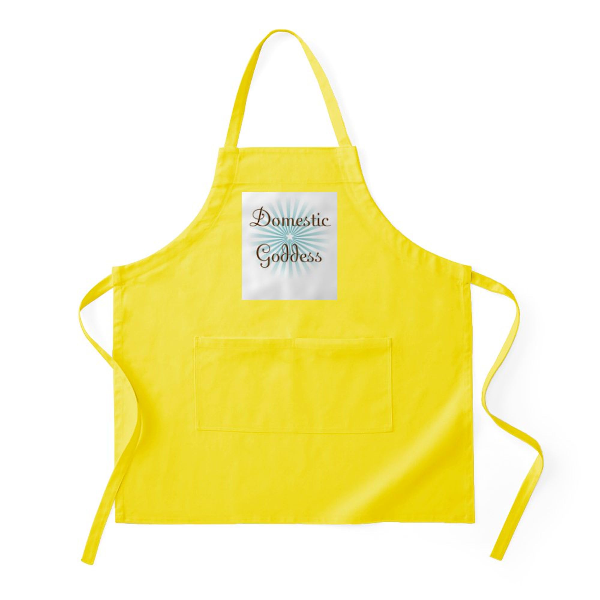 Domestic Goddess Kitchen Apron with Pockets - Adjustable BBQ Grilling & Baking Apron for Women - Perfect for Cooking, Hosting & Outdoor Parties
