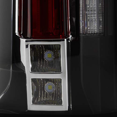 AKKON 2-in-1 LED Tail Lights for Cadillac Escalade ESV (2007-2014) - Black Smoke Style | Enhanced Safety & Style for Night Driving & Custom Car Upgrades