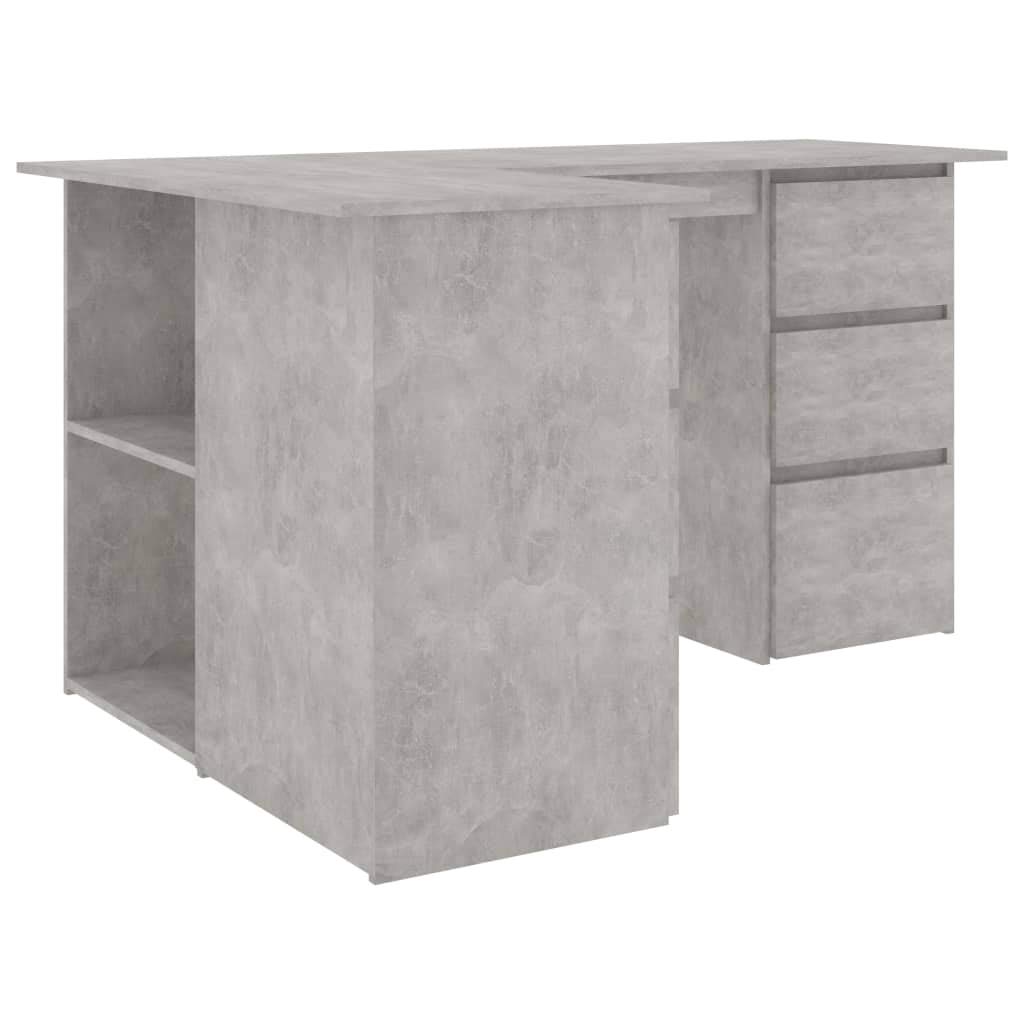 Industrial Style Home Office Desk with Drawers - 57.1