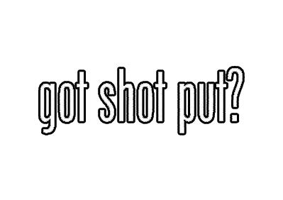 EW Designs Got Shot Put Sticker - 5