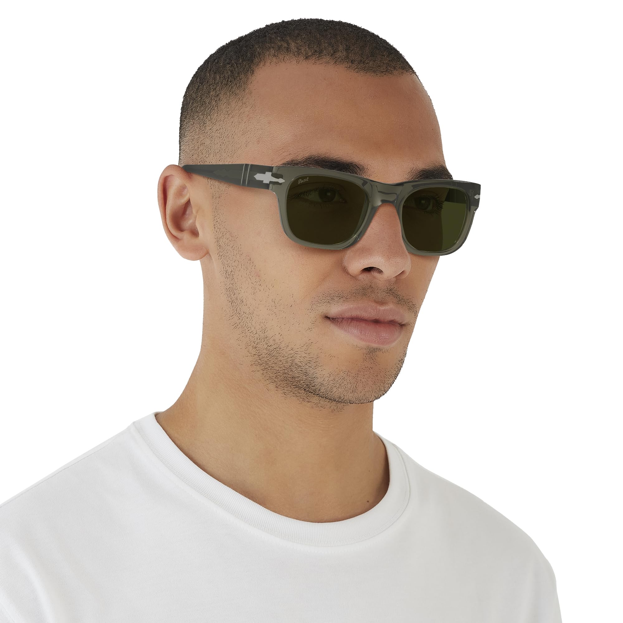 Persol PO3269S Square Sunglasses for Men & Women - UV Protection Polarized Lenses - Classic Retro Style - Perfect for Driving, Travel & Outdoor Activities