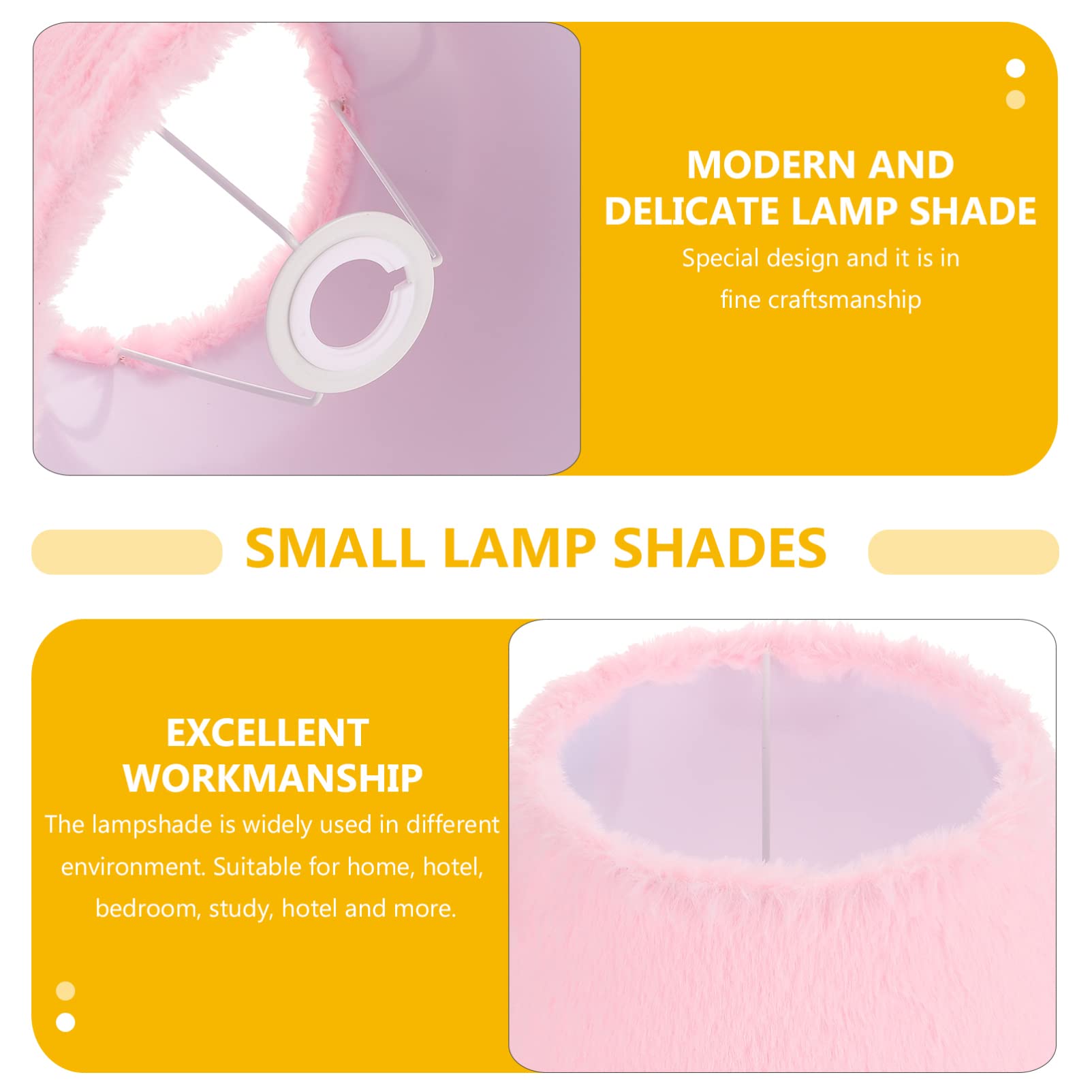 OSALADI Table Lampshade & Chandelier Pendant Light Cover - E27 Plush Ceiling Lamp Shade for Home, Cafe, Bedroom Decor - Perfect for Ambient Lighting in Living Rooms, Restaurants, and Cozy Spaces