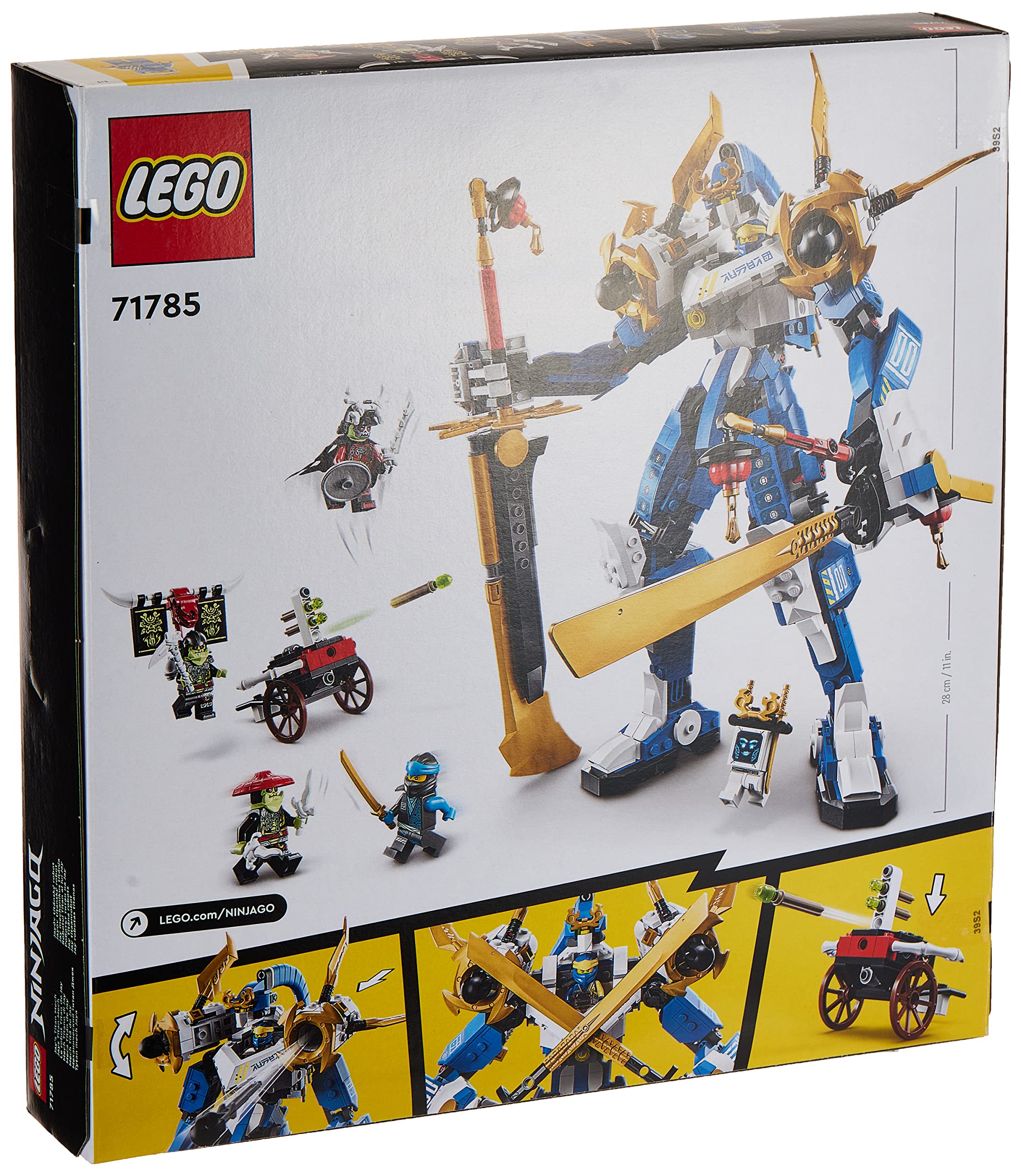 LEGO Ninjago 71785 Jay's Titan Robot Building Set - 5 Minifigures with Crossbow | 2023 Toy for Kids, Boys & Girls | Creative Play, Birthday Gift & Collectible for Ninjago Fans