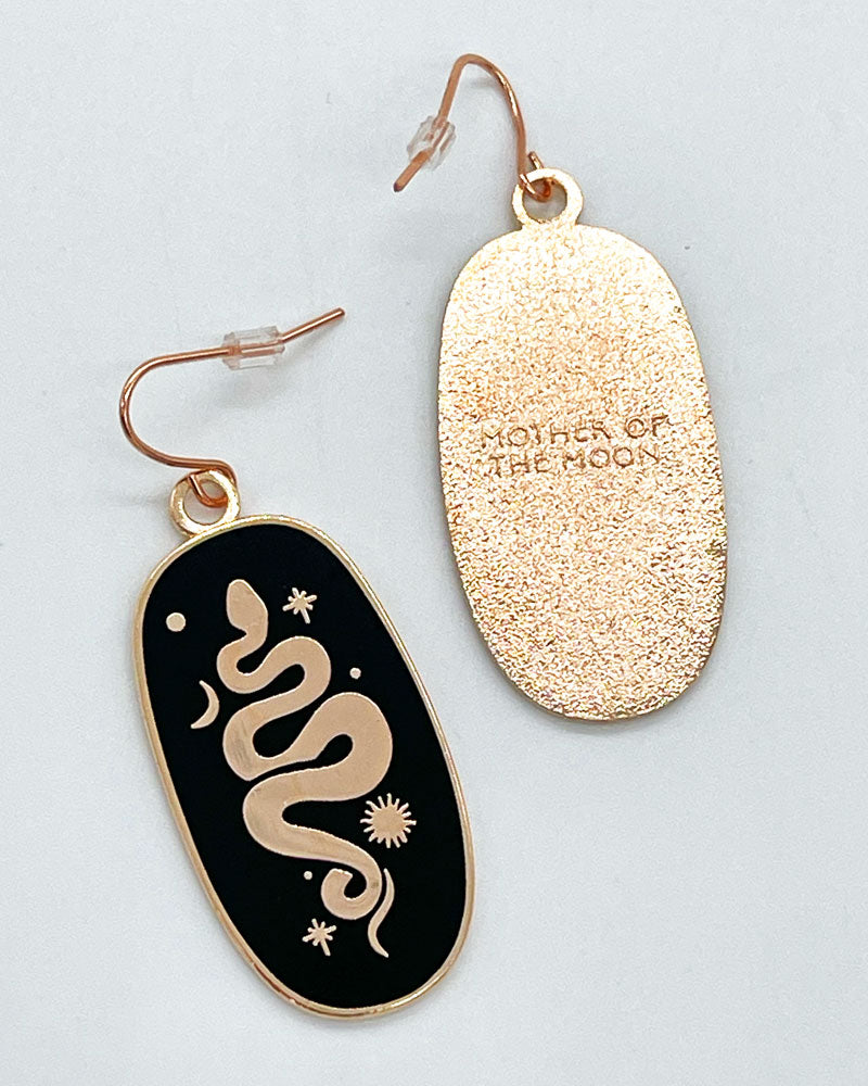 Snake Charm Earrings for Women - Fashionable Sterling Silver Jewelry - Perfect for Halloween, Gothic Style & Everyday Wear