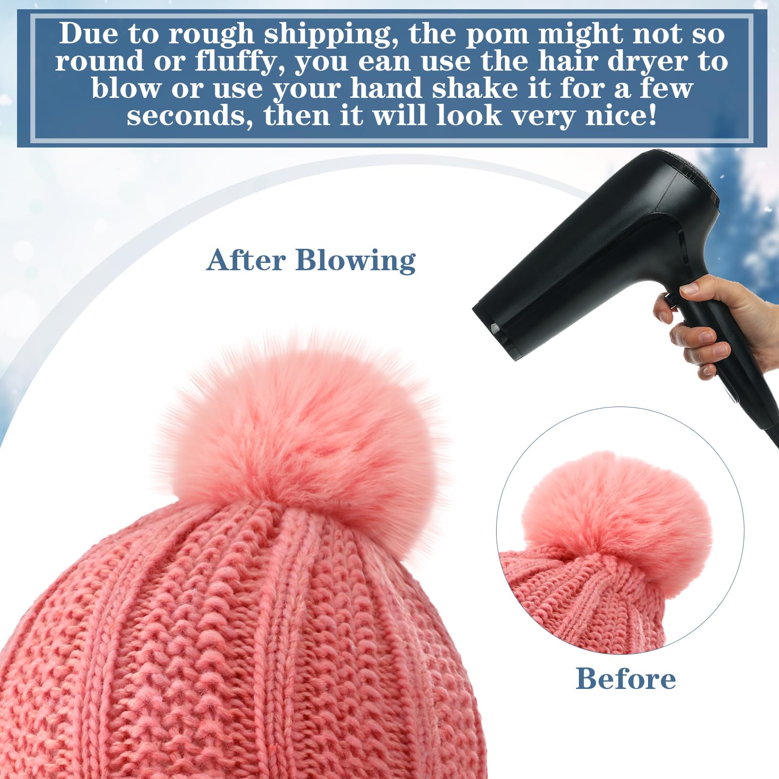 18 Pcs Winter Beanie Hat Scarf Gloves Set for Men & Women - Fleece Knit Beanie, Neck Warmer & Touchscreen Gloves - Cold Weather Accessories for Skiing, Snowboarding & Outdoor Activities