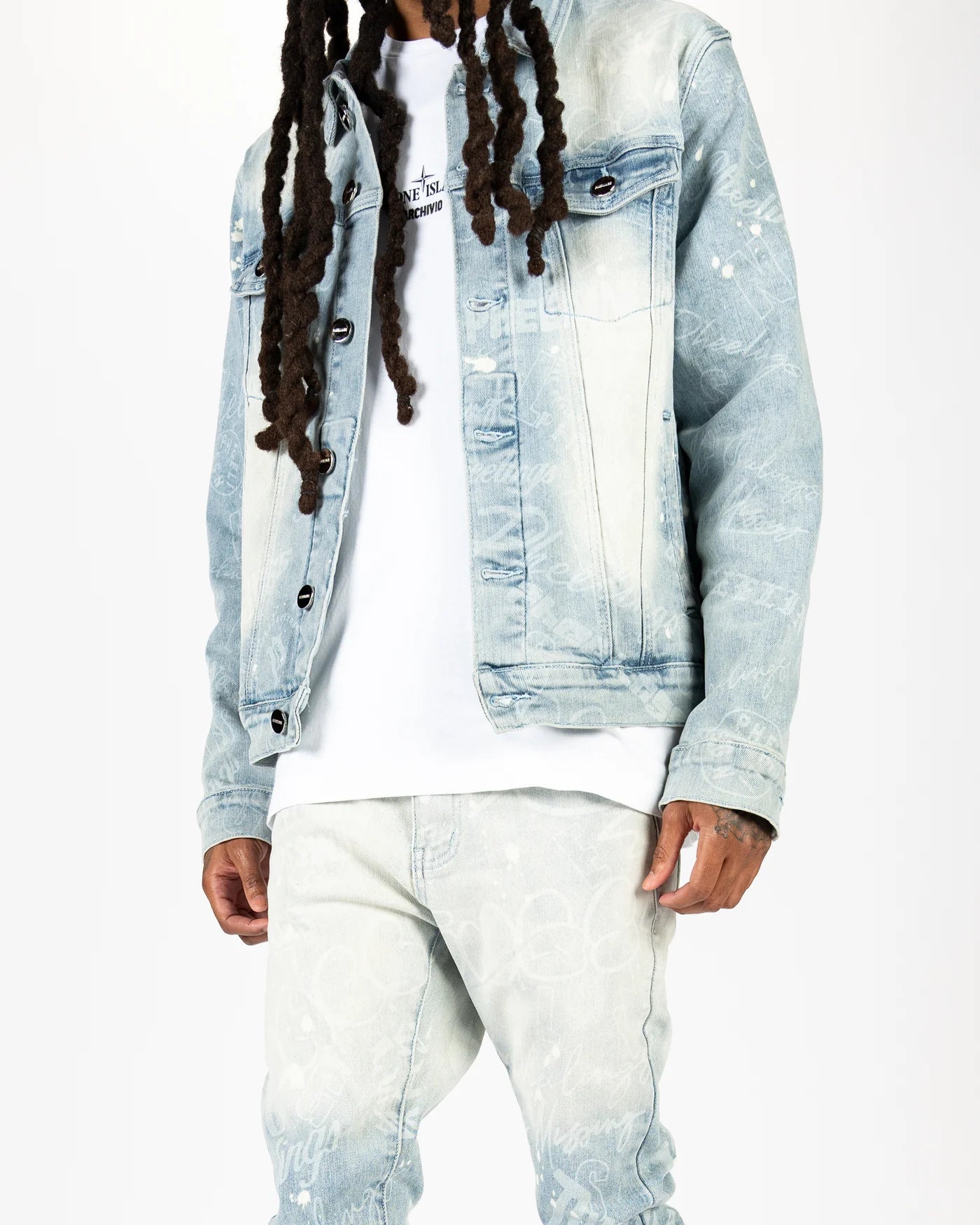 PHEELINGS Joyful Journey Denim Jacket for Women - Stylish Distressed Vintage Denim Coat - Perfect for Casual Outfits, Streetwear & Fall Fashion