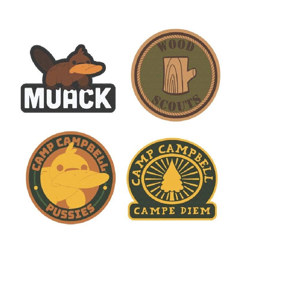 Woven Embroidered Iron-On Backing Patch for Clothing & Accessories - Camping Style DIY Customization (Perfect for Jackets, Bags, Hats & Denim)