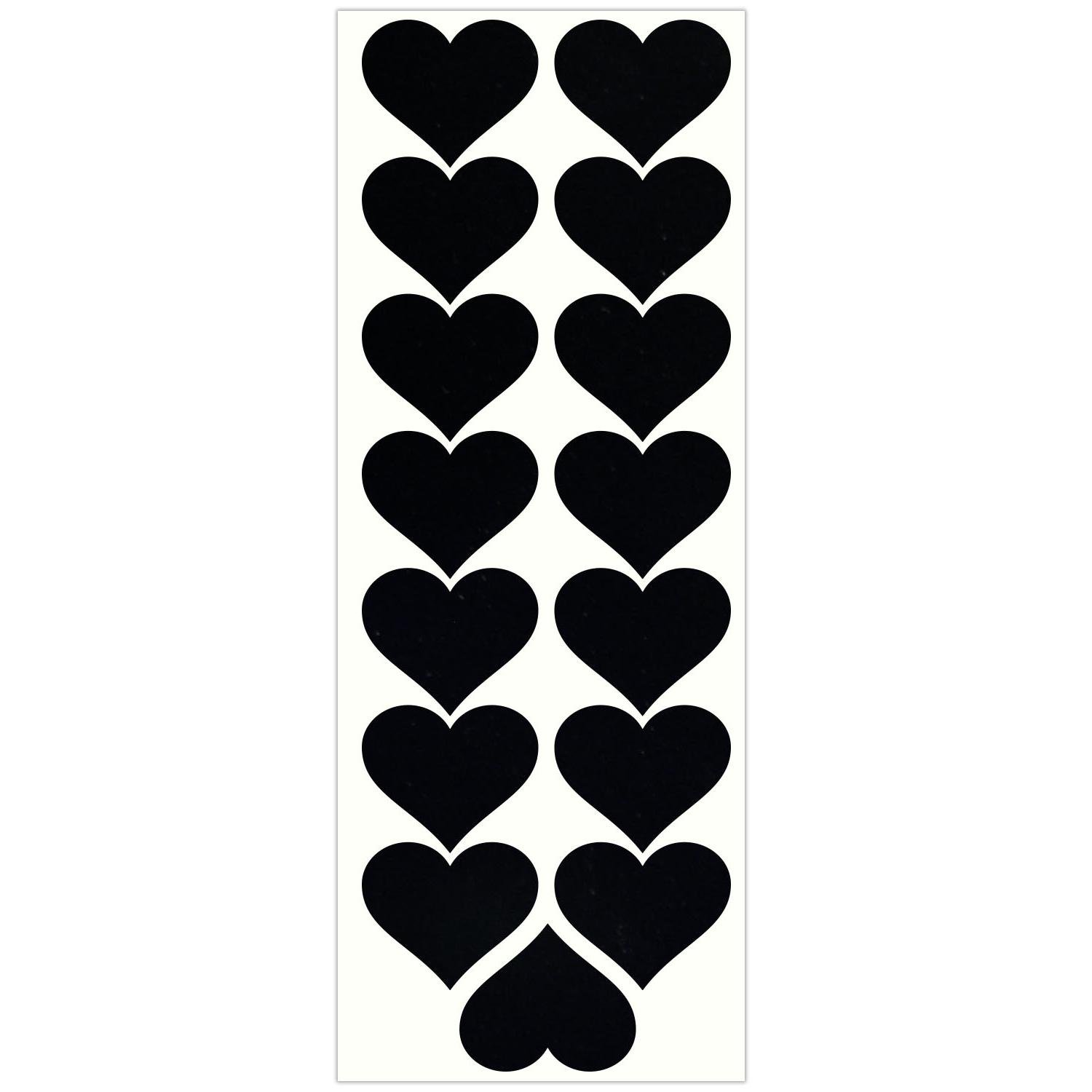 LiteMark 1.5 Inch Reflective Heart Stickers - Waterproof Decals for Laptops, Phones, Cars & DIY Crafts - Perfect for Valentine's Day Gifts, Love Decorations & Personalization