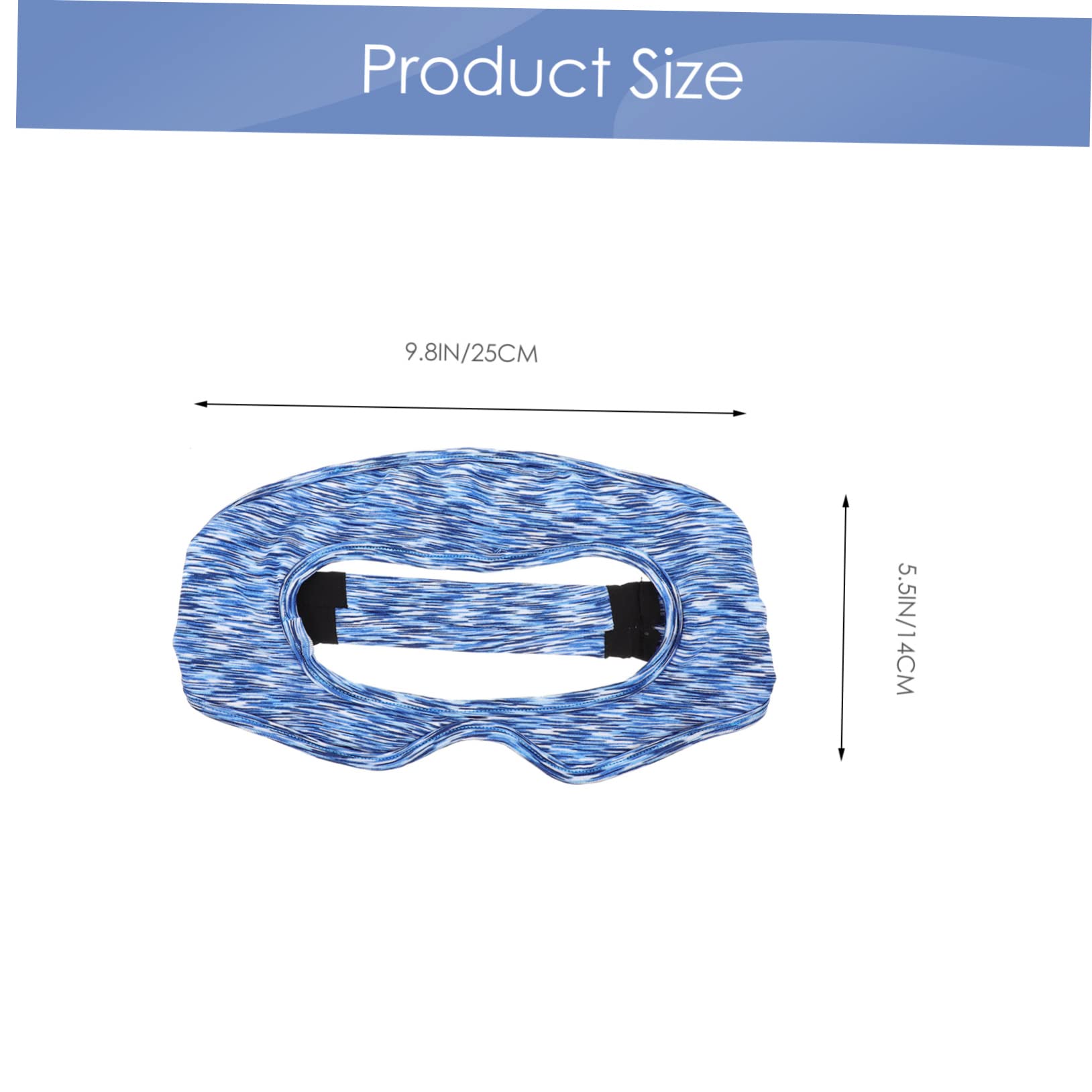 PHENOFICE VR Glasses Protector, VR Headset Sweatband & Sleep Mask - Soft White Striped Design for Long Gaming & Relaxation Sessions - Perfect for Oculus Quest, PlayStation VR & Meditation
