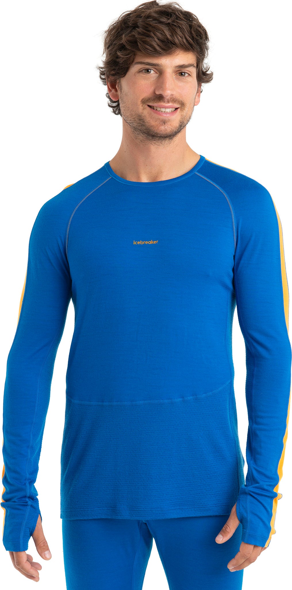 200 ZoneKnit Long Sleeve Crewneck Thermal Top for Men - Warm Winter Base Layer for Outdoor Activities & Cold Weather Sports