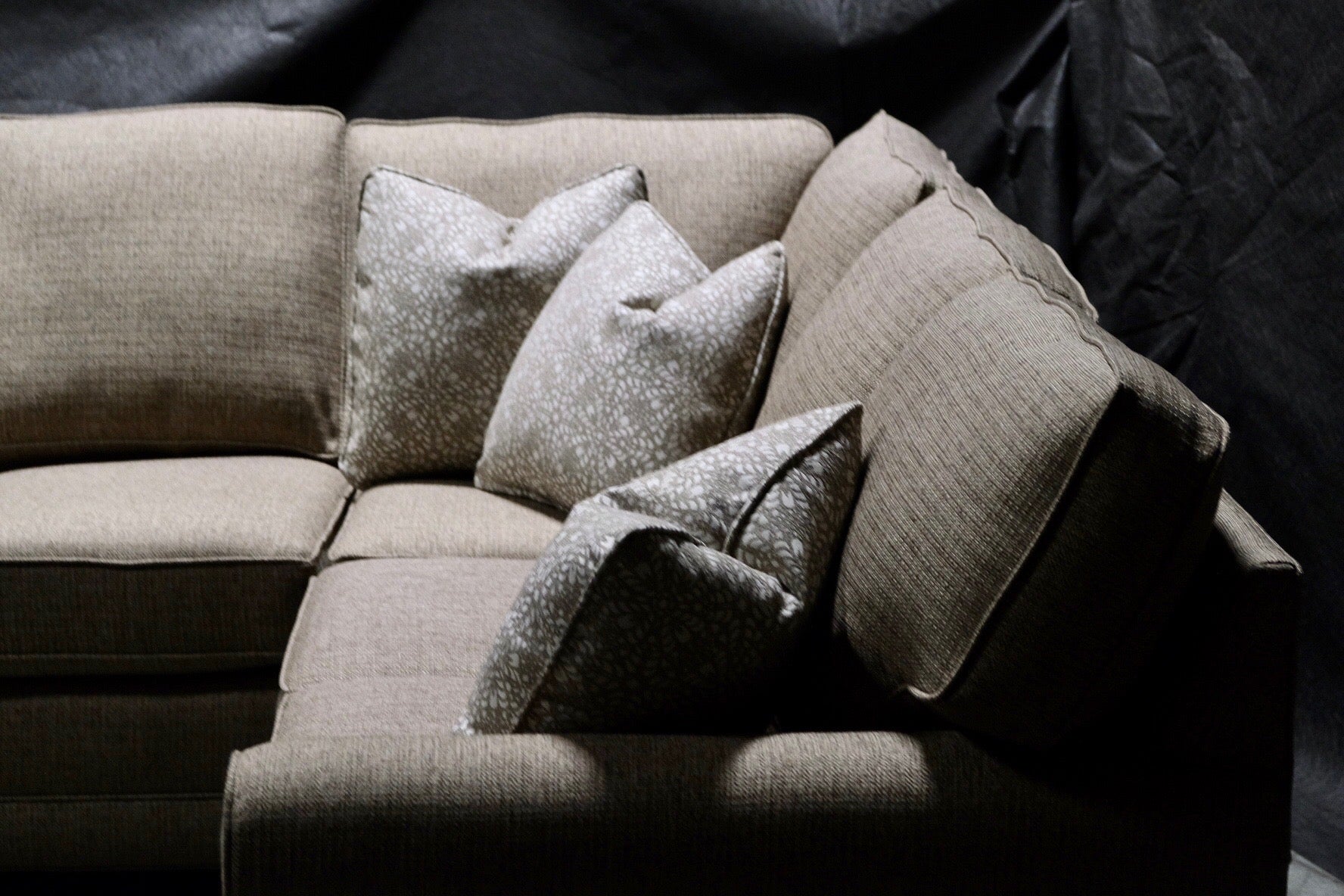 Temple Tailor Made 6600 Sock Arm Sectional Sofa - Premium Showroom Quality for Living Room & Home Theater Comfort