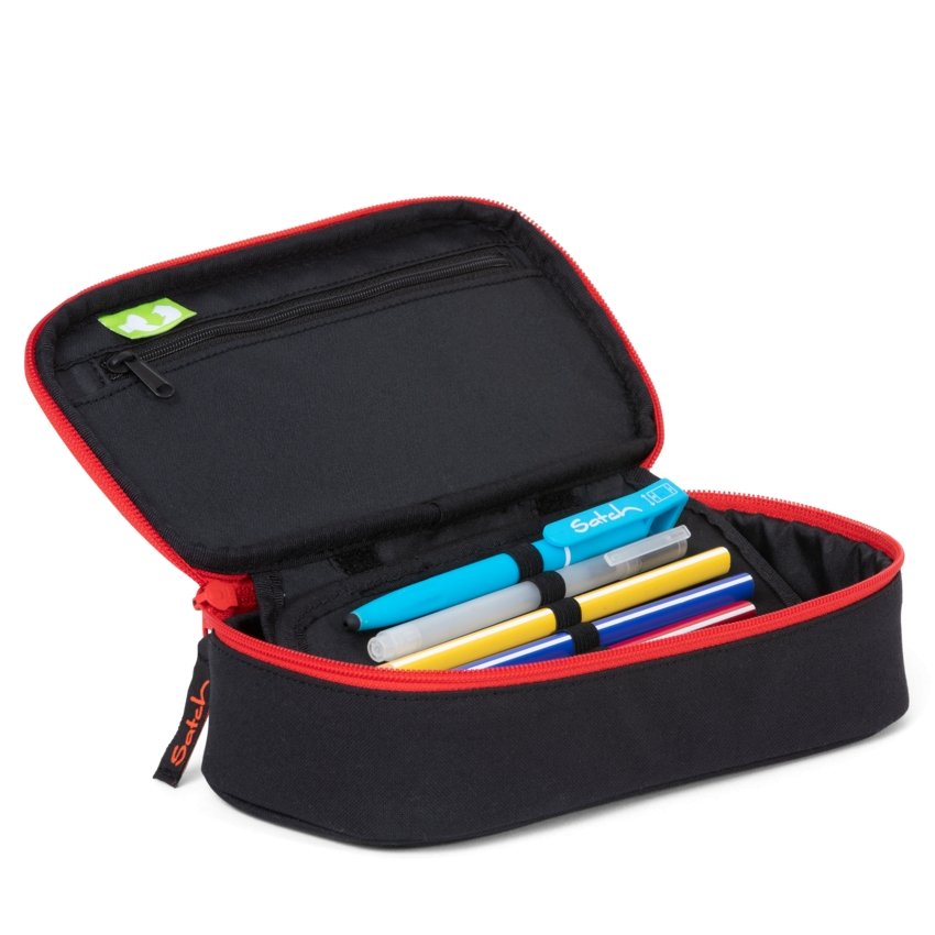 Satch Schlamperbox Pencil Case - Fire Phantom Design for School, Office & Art Supplies Storage | Durable & Stylish Organizer for Pens, Markers & Stationery