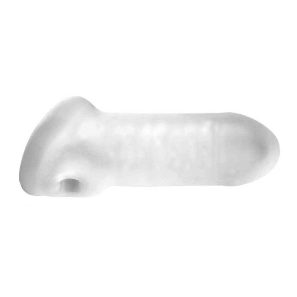 Perfect Fit Fat Boy Sport Extender - Clear Silicone Penis Enlarger with Free Bottle of Adult Toy Cleaner | Enhance Intimacy & Confidence in Bedroom