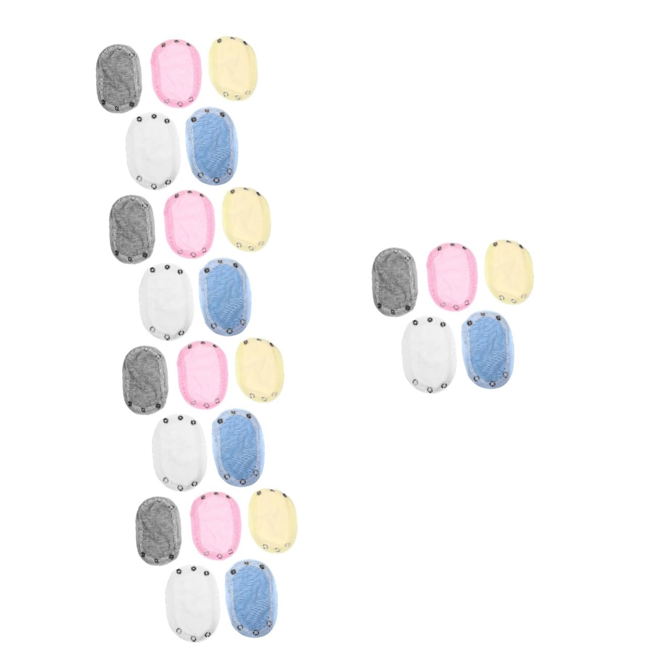 PLAFOPE 25 Pcs Khaki Button Extensions for Body Suit - Cotton Film Suit Extenders for Costume Adjustments | Perfect for Cosplay, Halloween Costumes & Theater Wardrobe Alterations