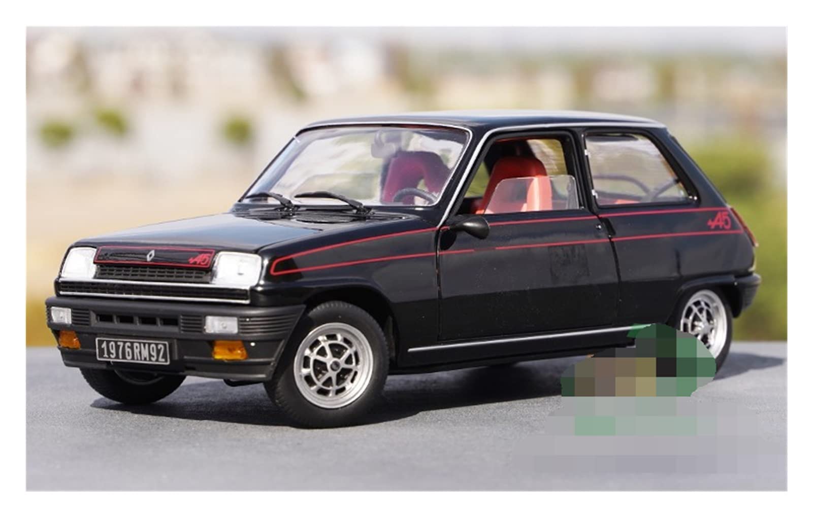 1:18 Scale NOREV Renault 5 Alpine 1976 Diecast Alloy Car Model - Black Collectible Vehicle Toy for Adults & Kids | Perfect for Display, Gifts, and Car Enthusiast Collections