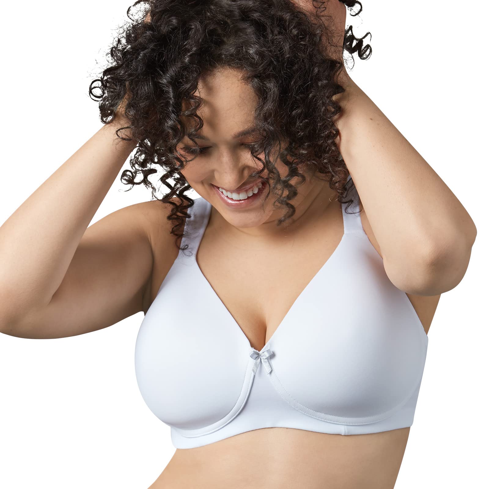 LEADING LADY The Brigitte Classic Wirefree T-Shirt Bra for Women - Comfortable Padded Wireless Bras in Plus Sizes - Perfect for Everyday Wear, Workouts & Lounge