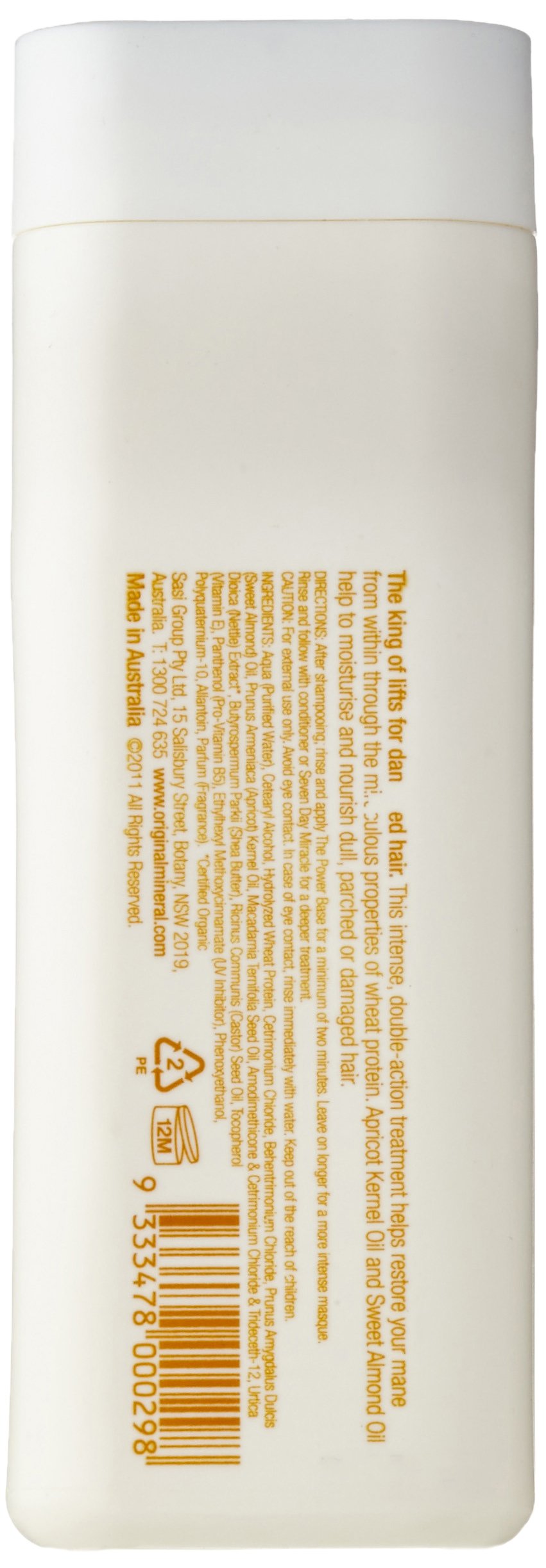 Original & Mineral The Power Conditioner - 250ml Hydrating Hair Treatment for Men & Women - Perfect for Dry, Damaged Hair & Scalp Care at Home or Salon