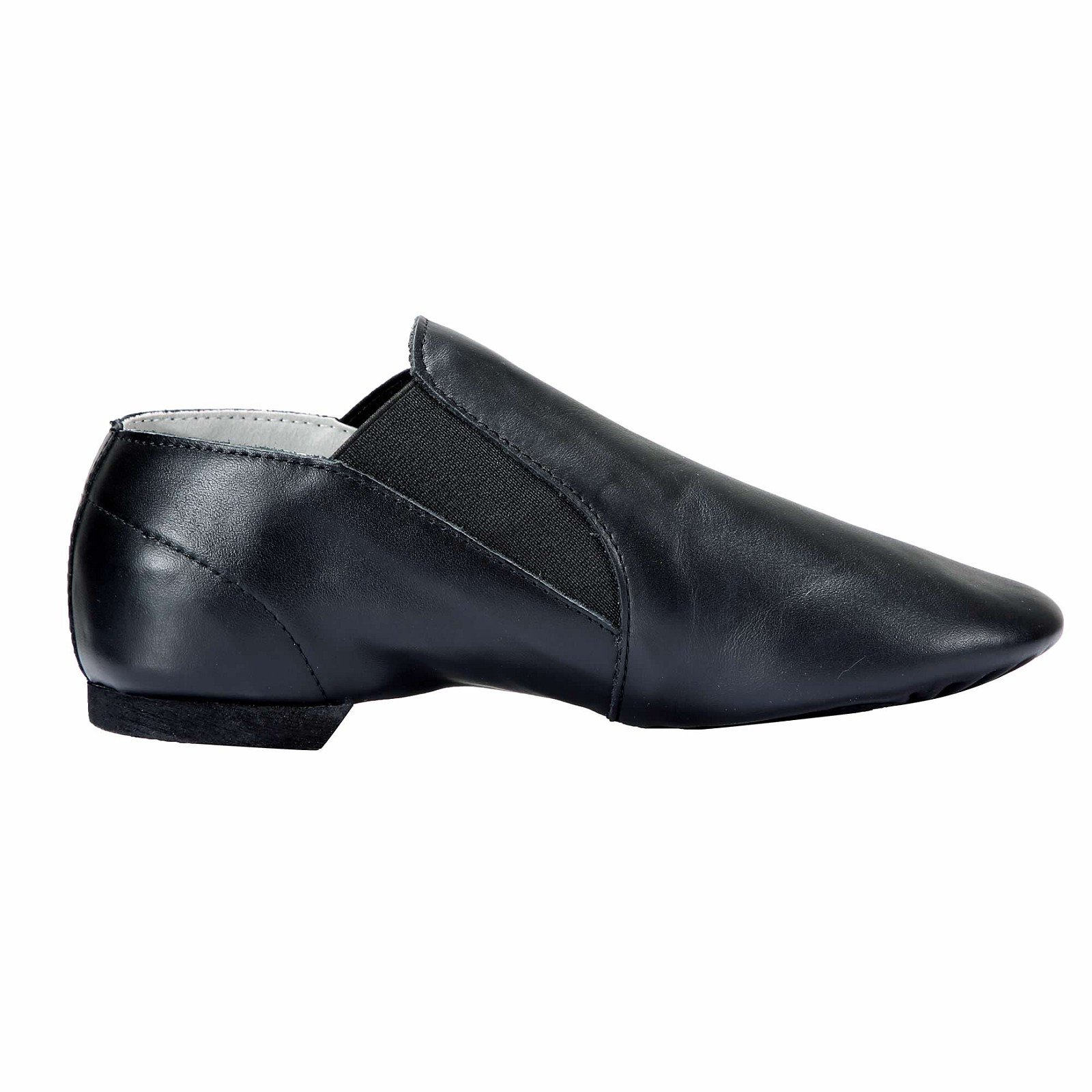 Dynadans Unisex Leather Jazz Dance Shoes - Slip-On Design with Elastic for Women & Men - Ideal for Ballet, Jazz, Swing, Ballroom, Salsa & Contemporary Dance