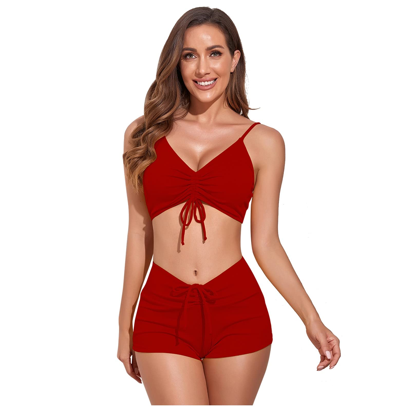 Sexy High Waist Bikini Set - Tummy Control Swimwear for Beach & Pool