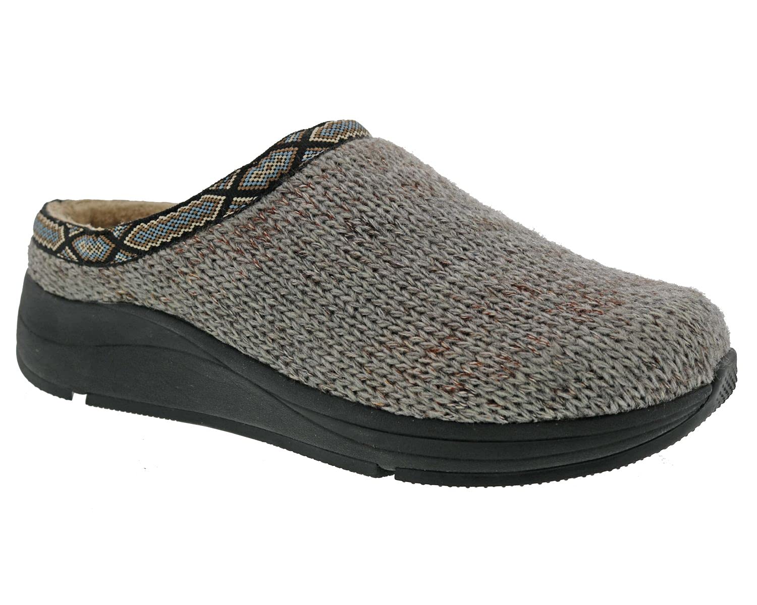 Drew Men's Non-Slip Comfortable Knit Slippers with Arch Support - Warm House Shoes for Indoor Relaxation, Lounging & Winter Home Wear