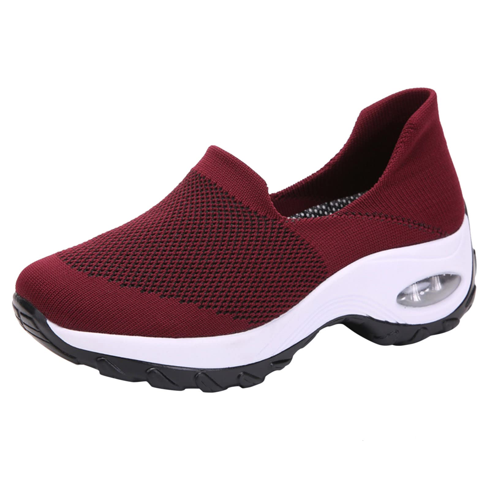 Women's Casual Slip-On Sneakers - Summer White Sandals & Dressy Tennis Shoes for Walking, Travel & Everyday Comfort