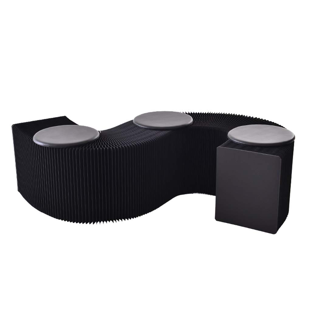 Portable Paper Telescopic Folding Chair - Creative Sofa Bench with Strong Load-Bearing Capacity, Eco-Friendly & Safe Chamfered Edges - Perfect for Camping, Picnics, and Outdoor Events