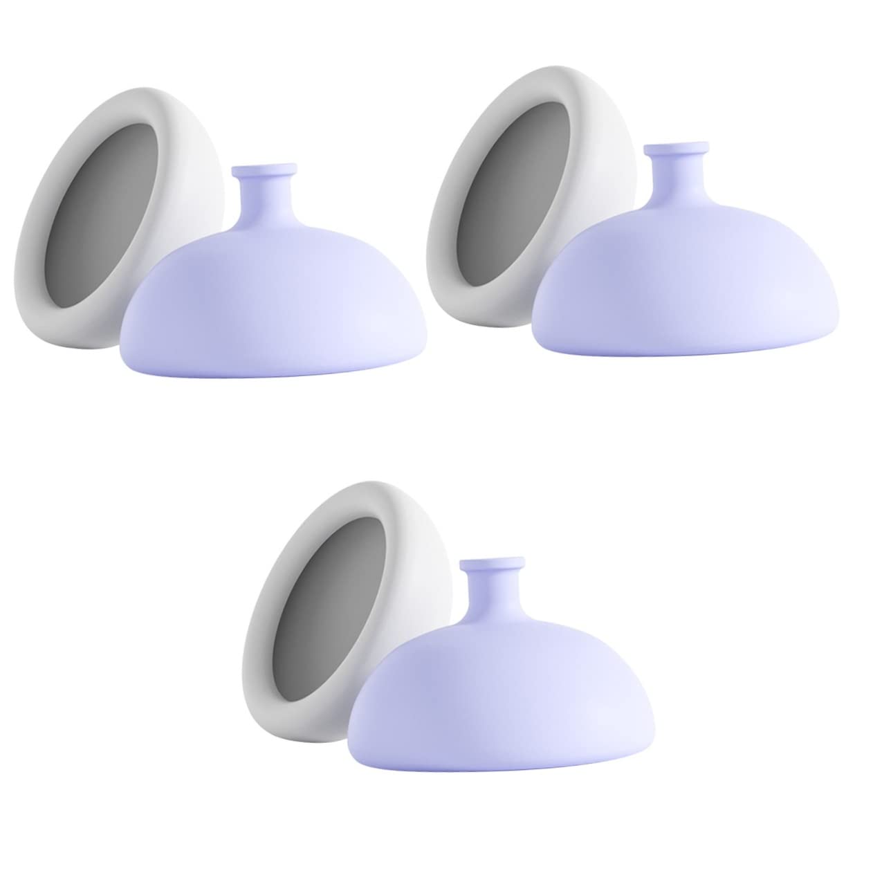 Healifty 6-Piece Silicone Sputum Cup Set - Phlegm Remover for Elderly & Kids, Baby Mucus Suction Cup with Massage Function for Infants & Toddlers | Perfect for Home Care, Pediatric Clinics, and Travel Use