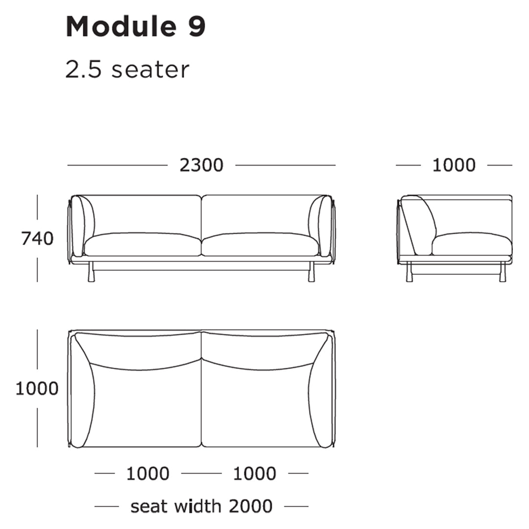 Modular Sofa Set - 9 & 11 Piece Configurable Sectional Couch for Living Room, Lounge & Home Theater Seating