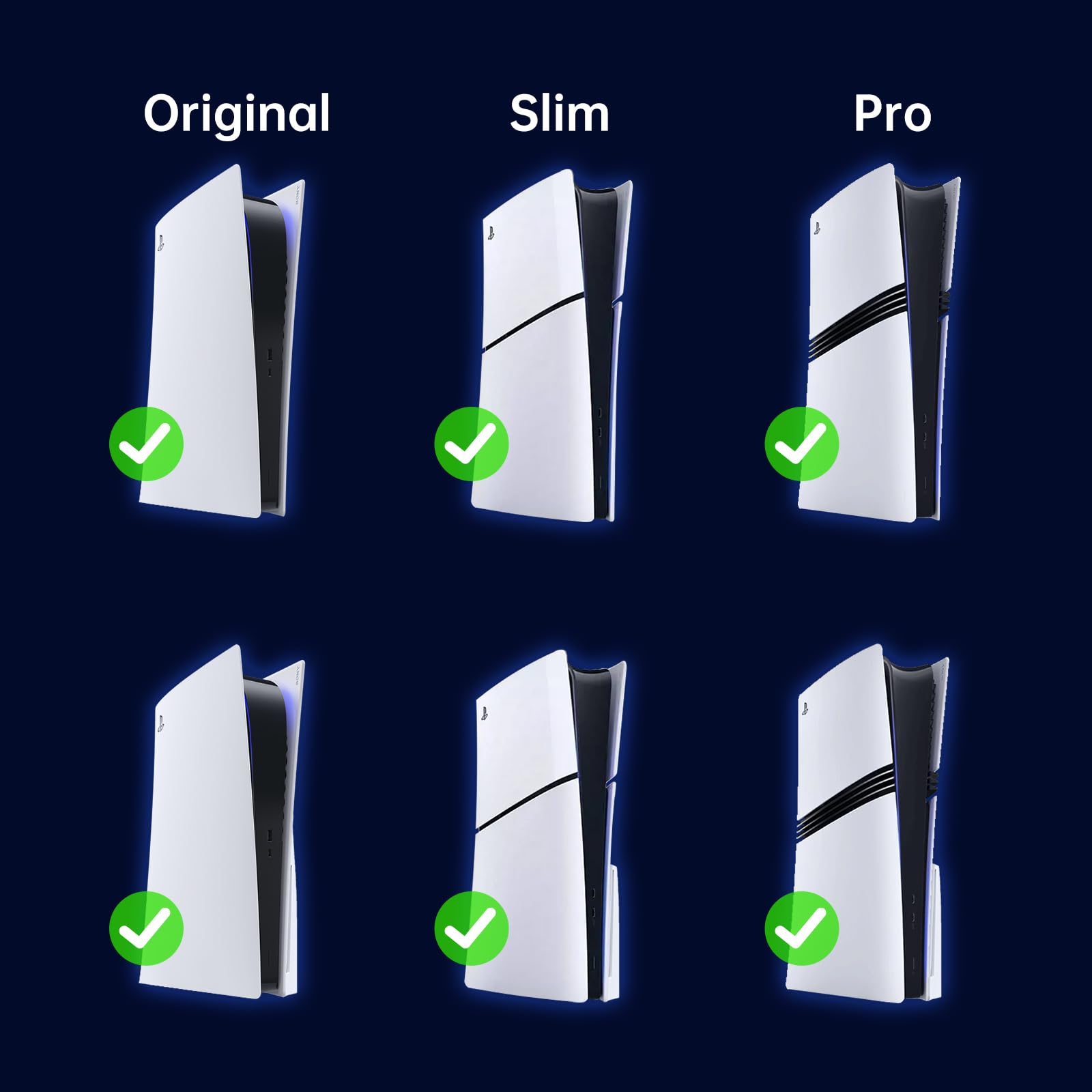 PS5 Wall Mount Bracket for All PS5 Models (PS5 Pro/PS5 Slim/Digital & Disc) - RGB LED Gaming Accessories Stand with Adjustable Shelf - Perfect for Bedroom, Game Room & Home Theater Setup