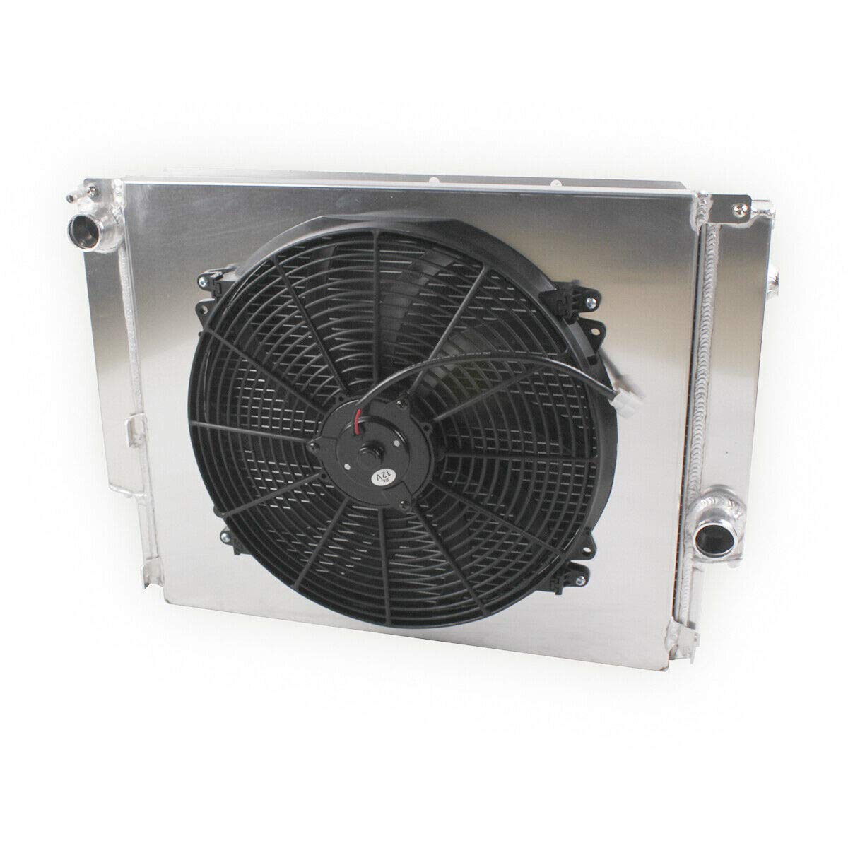 High-Performance Full Aluminum Radiator with Shroud Fan for 1992-1999 BMW E36 M3/Z3/325TD/320/323/328 - Enhanced Cooling for Racing & Daily Driving