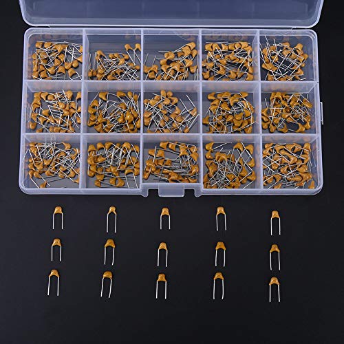 450pcs 15 Value 10pF-100nF Multi-Layer Ceramic Capacitor Assortment Kit with Storage Box - Perfect for DIY Electronics, Circuit Board Repair, and Arduino Projects
