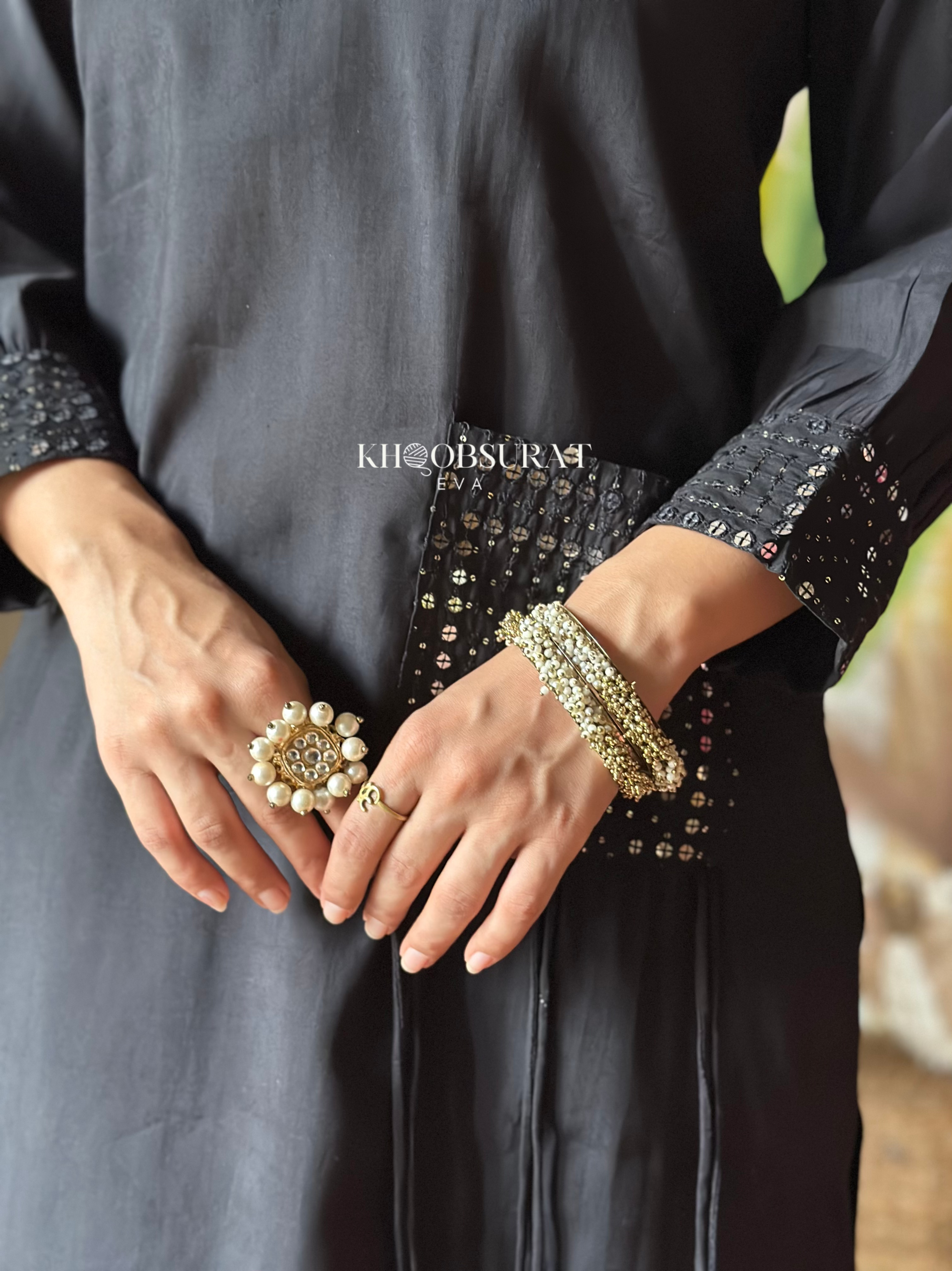 Stylish Indian Designer Black Kurta Set for Men & Women | Traditional Ethnic Wear for Weddings, Festivals & Special Occasions