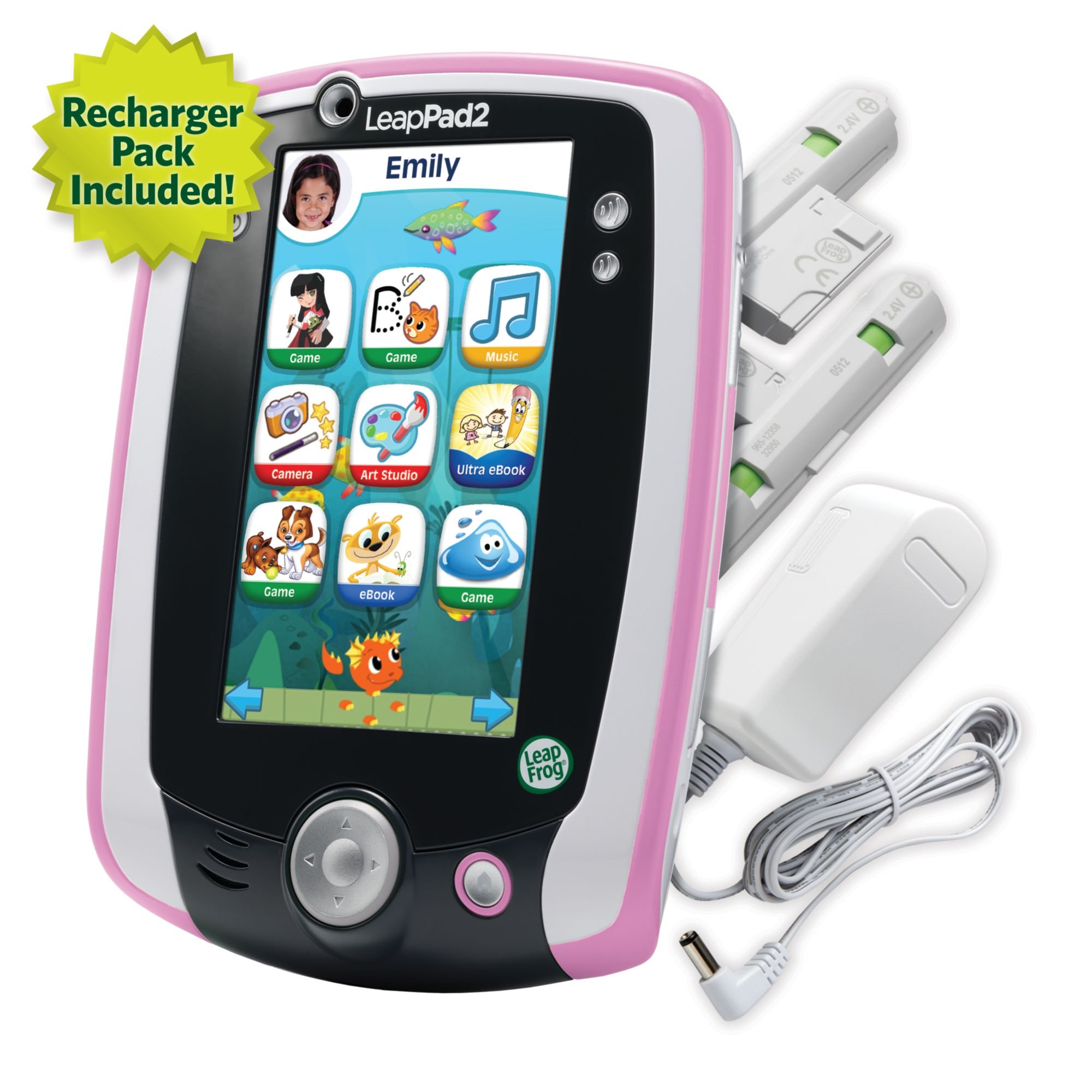 LeapFrog LeapPad2 Kids Learning Tablet - Pink | Educational Toy for Toddlers & Preschoolers | Interactive Games, eBooks & Videos | Perfect for Home, Travel & Classroom Learning
