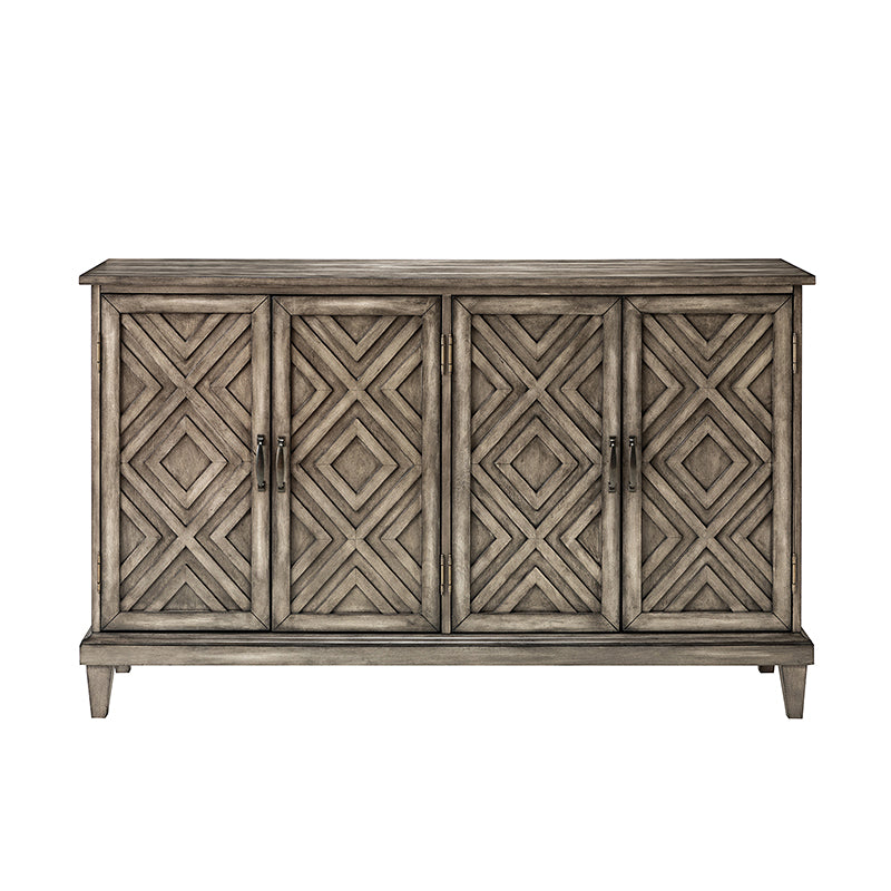 Amadeo 60-Inch Wide Modern Sideboard Buffet Cabinet with Storage - Perfect for Dining Room, Living Room & Entryway Organization