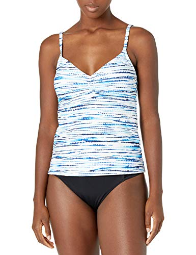 Women's V-Neck Halter Tankini Swimsuit Top - Sexy Adjustable Bikini Swimwear for Beach, Pool & Vacation | Plus Size Options Available