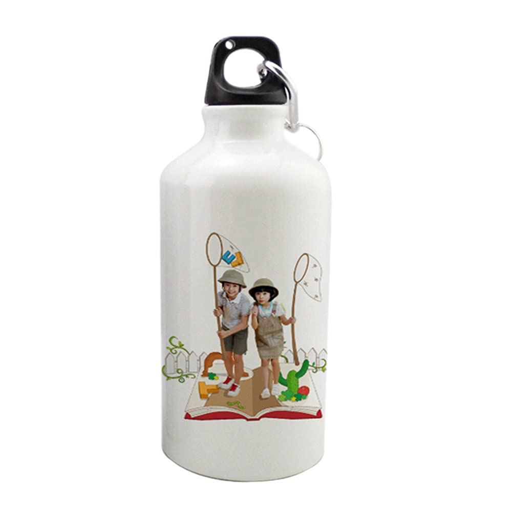 INTSUPERMAI 30-Pack 500ml (17oz) Sublimation-Ready Aluminum Water Bottles - Blank White Coated Sport Bottles for Heat Press Transfer, BPA-Free & Leak-Proof - Ideal for Custom Printing, Gyms, Outdoor Activities & Promotional Gifts
