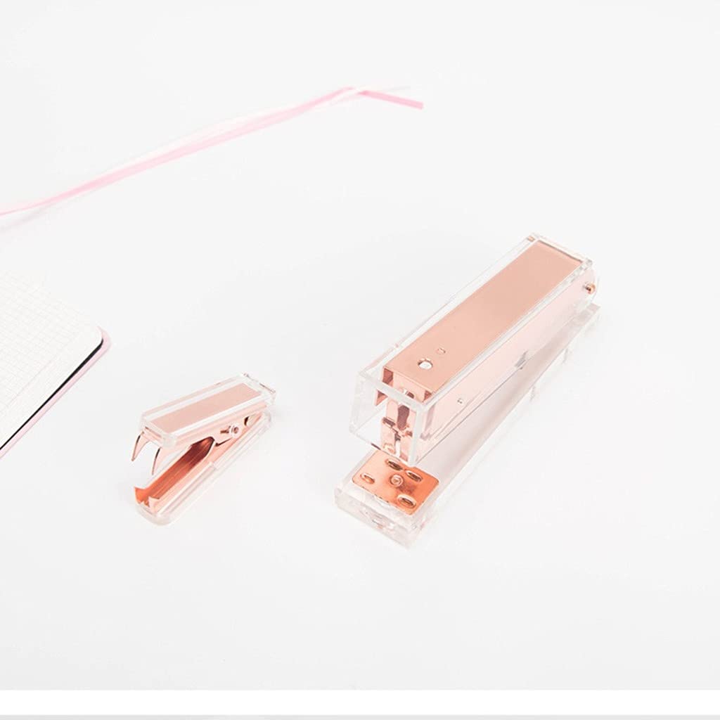 Rose Gold Staple Remover - Heavy Duty Ergonomic Design for Office, School & Home Use - Perfect for Paperwork, Documents & Craft Projects
