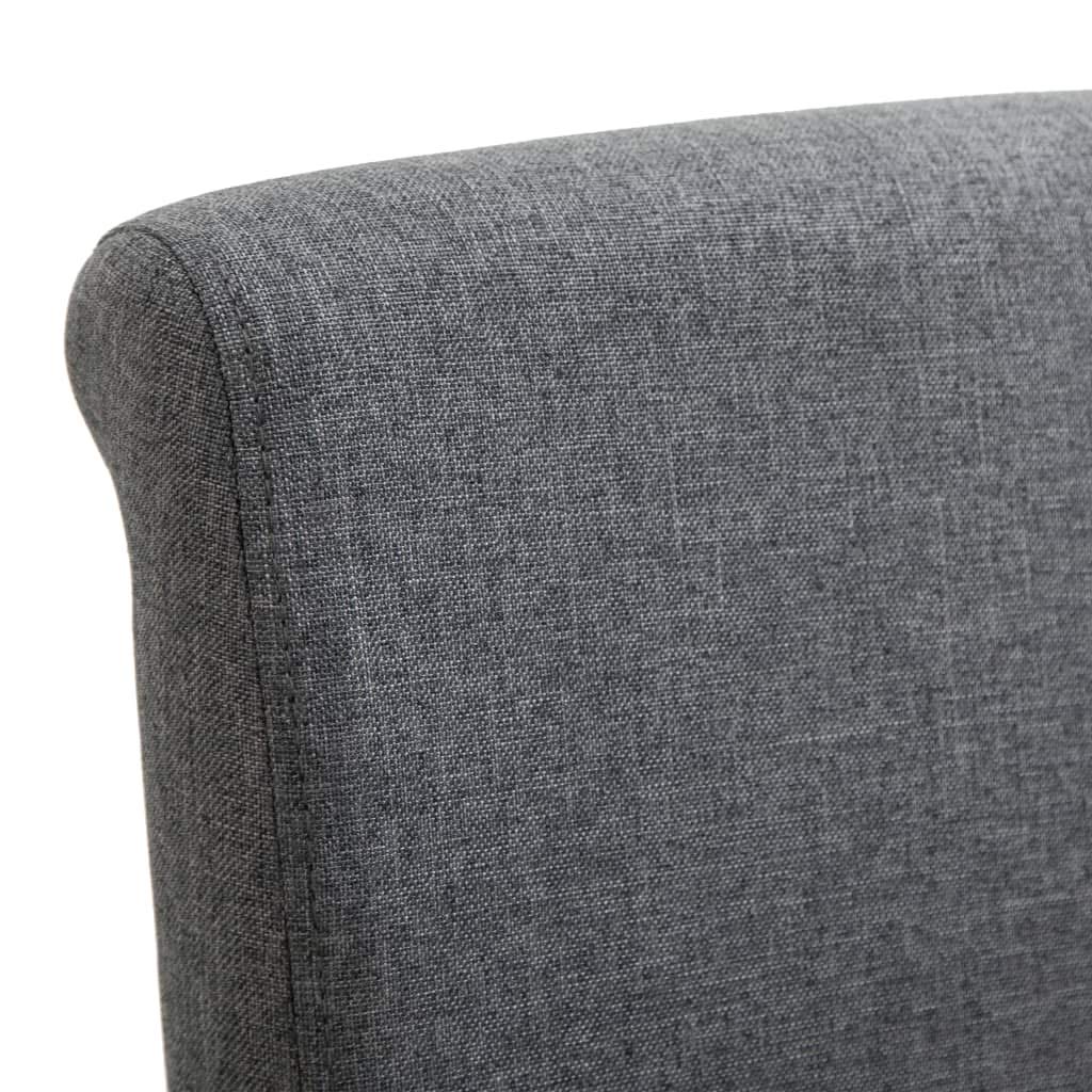 Modern Dining Chairs Set of 6 - Gray Fabric Upholstered High Back Kitchen Chairs with Padded Seat for Dining Room, Living Room & Home Decor | Comfortable & Stylish Seating for Family Gatherings, Dinner Parties & Everyday Use