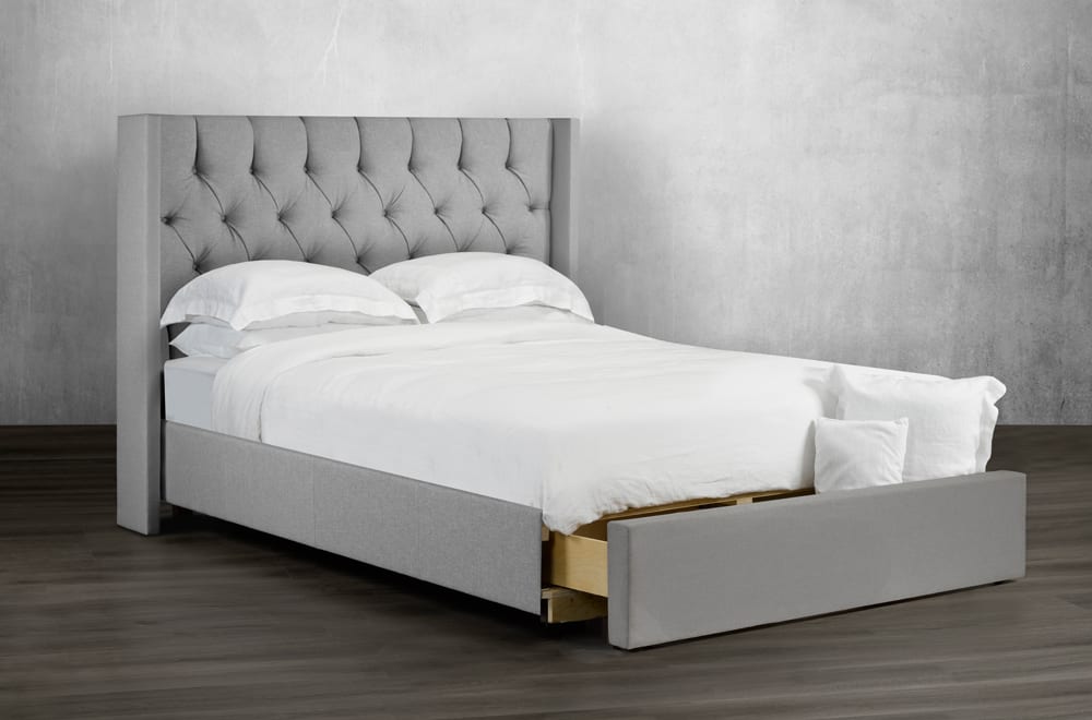 Canadian Made Mercy Platform Bed Frame - Solid Wood Modern Minimalist Design for Bedroom, Guest Room & Dorm | Easy Assembly & Sturdy Support