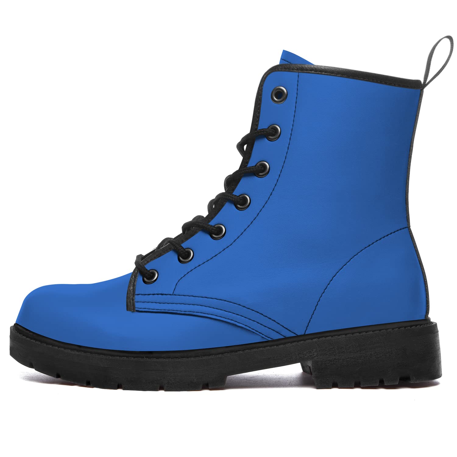 **Waterproof Vegan Leather Combat Boots for Women & Men - Lace-Up Ankle Work Boots - Durable & Stylish Shoes for Hiking, Work & Outdoor Adventures**