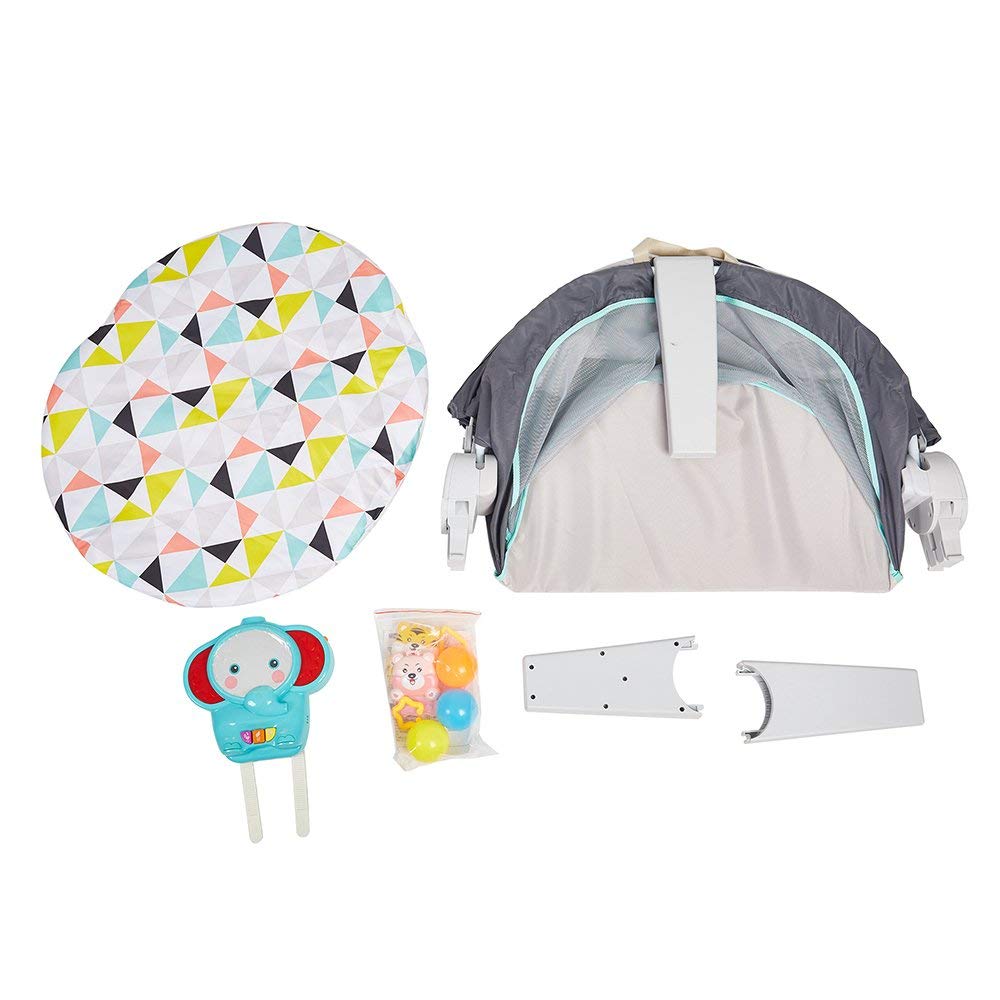 Portable Foldable Travel Infant Bed - Convertible Baby Crib, Playpen & Activity Center for Newborns to Toddlers | Perfect for Home, Travel & Daycare Use