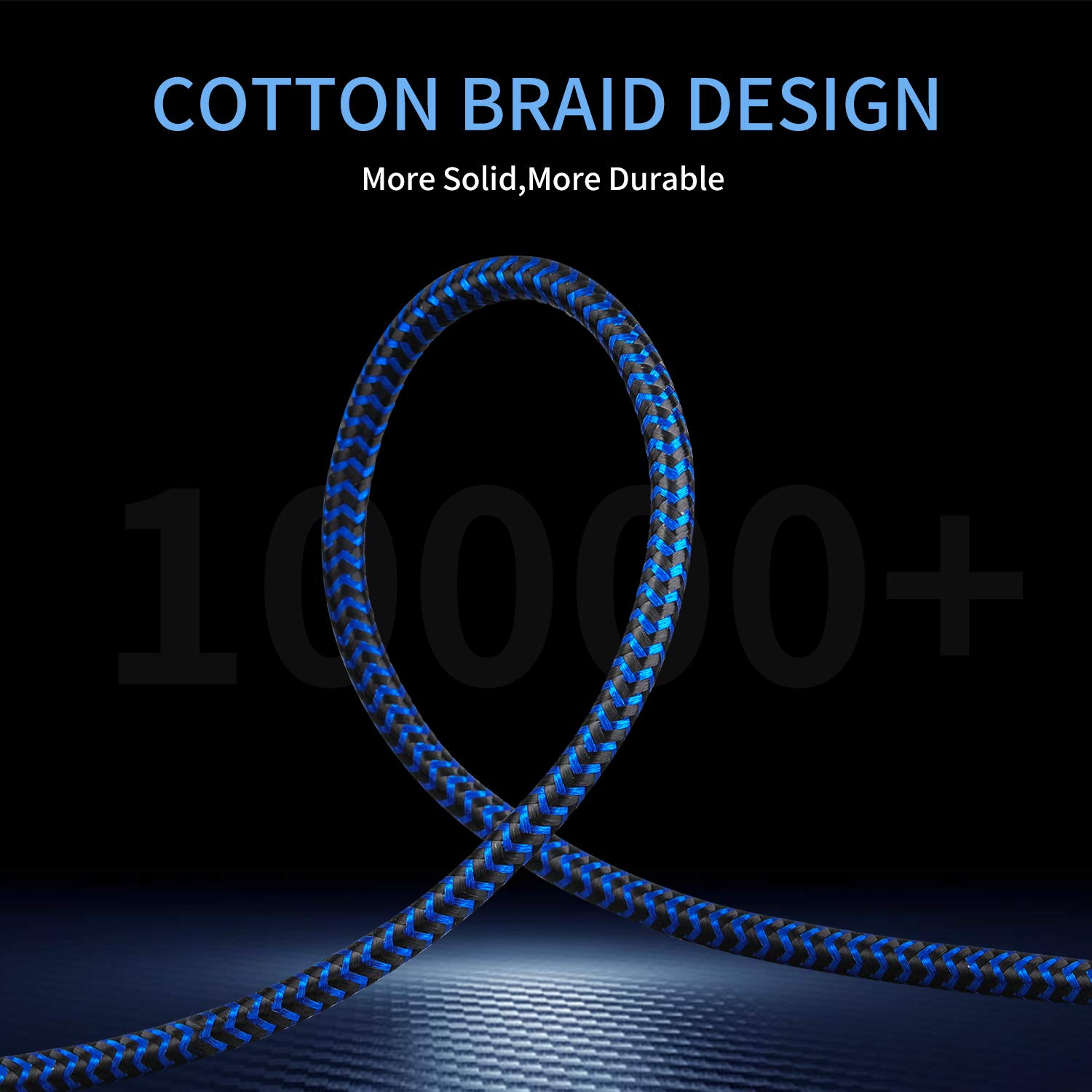 3.5mm Male to Female Stereo Audio Extension Cable 15FT - Cotton-Braided Aux Cable for Headphones, Speakers, PC, Phone, Tablet - Durable Audio Jack Cord for Home, Office & Studio Use
